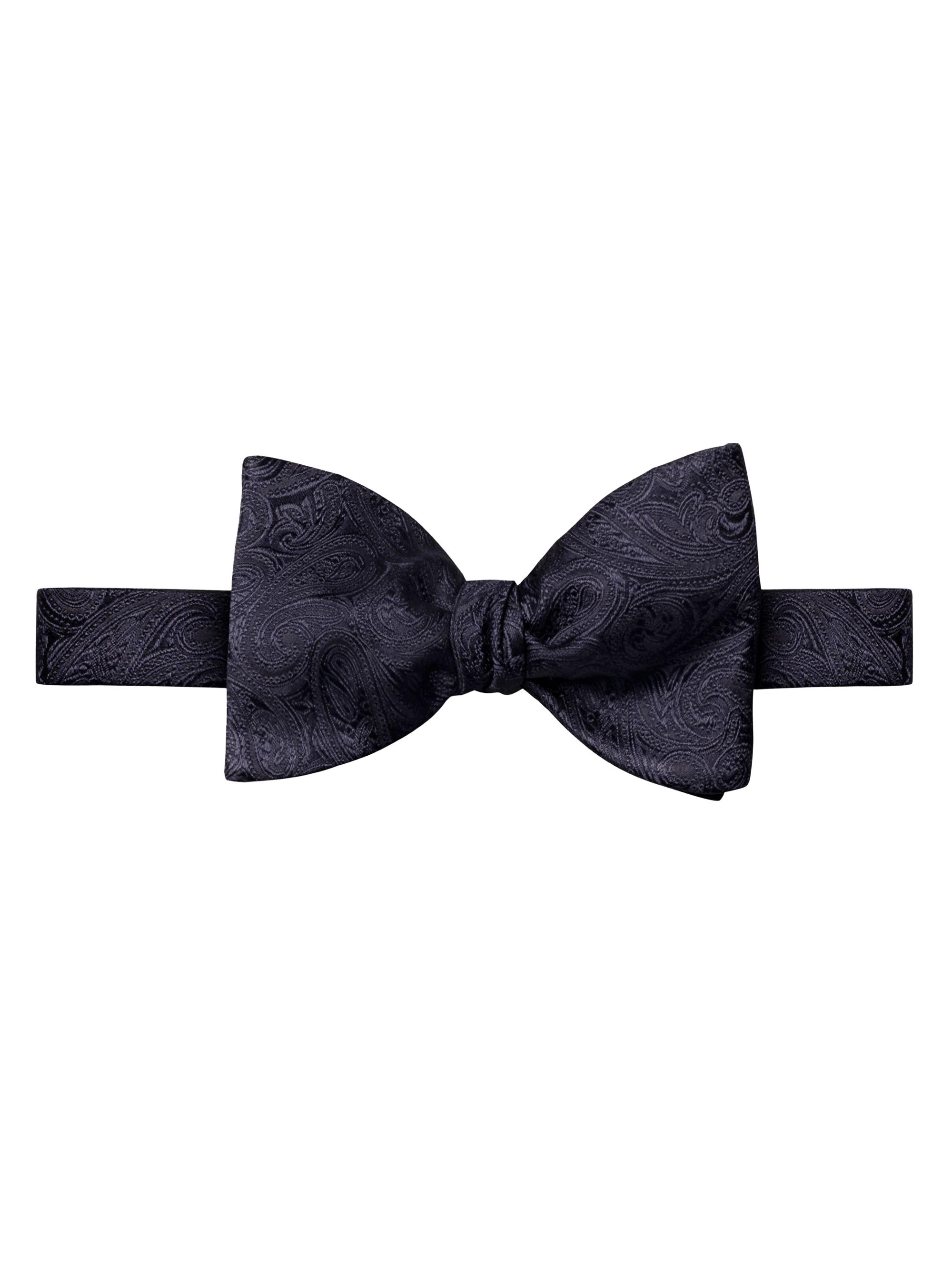 Eton Men's Paisley Silk Bow Tie - Navy