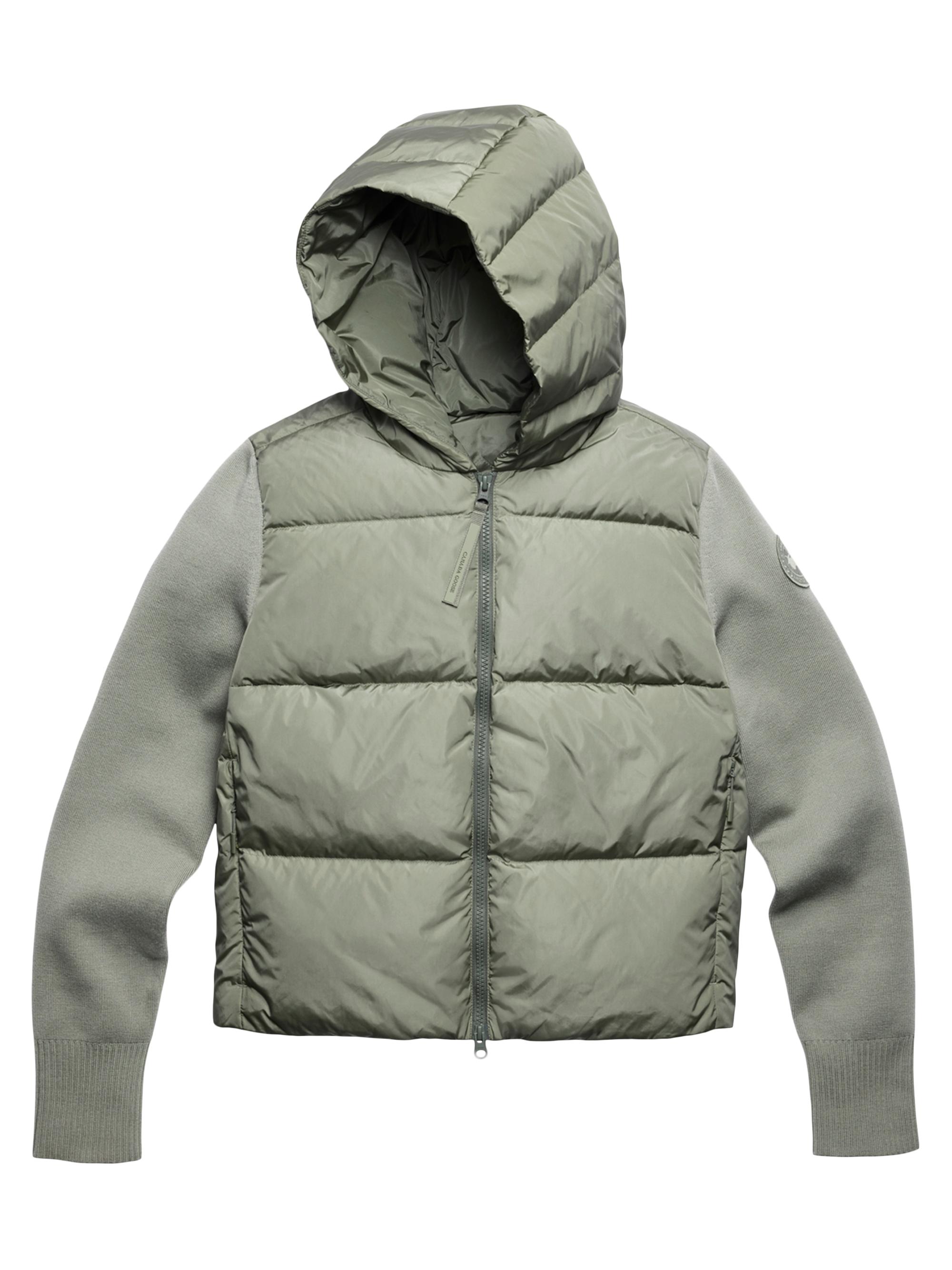 Canada Goose Women's Hybridge Wide Quilt Hooded Puffer Jacket - Sagebrush Armoise