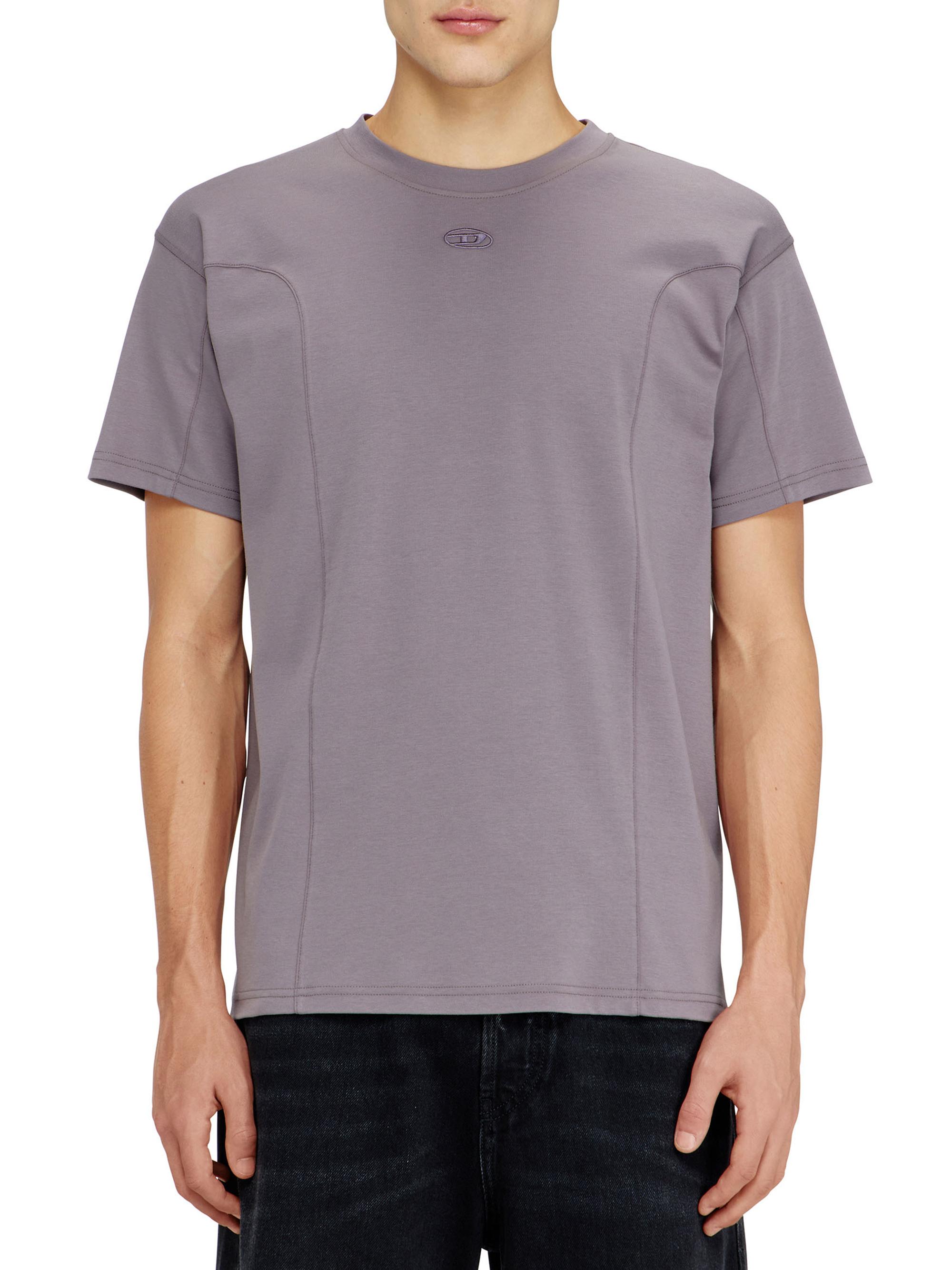 Diesel Men's Norm Cotton Crewneck T-Shirt - Silver Grey