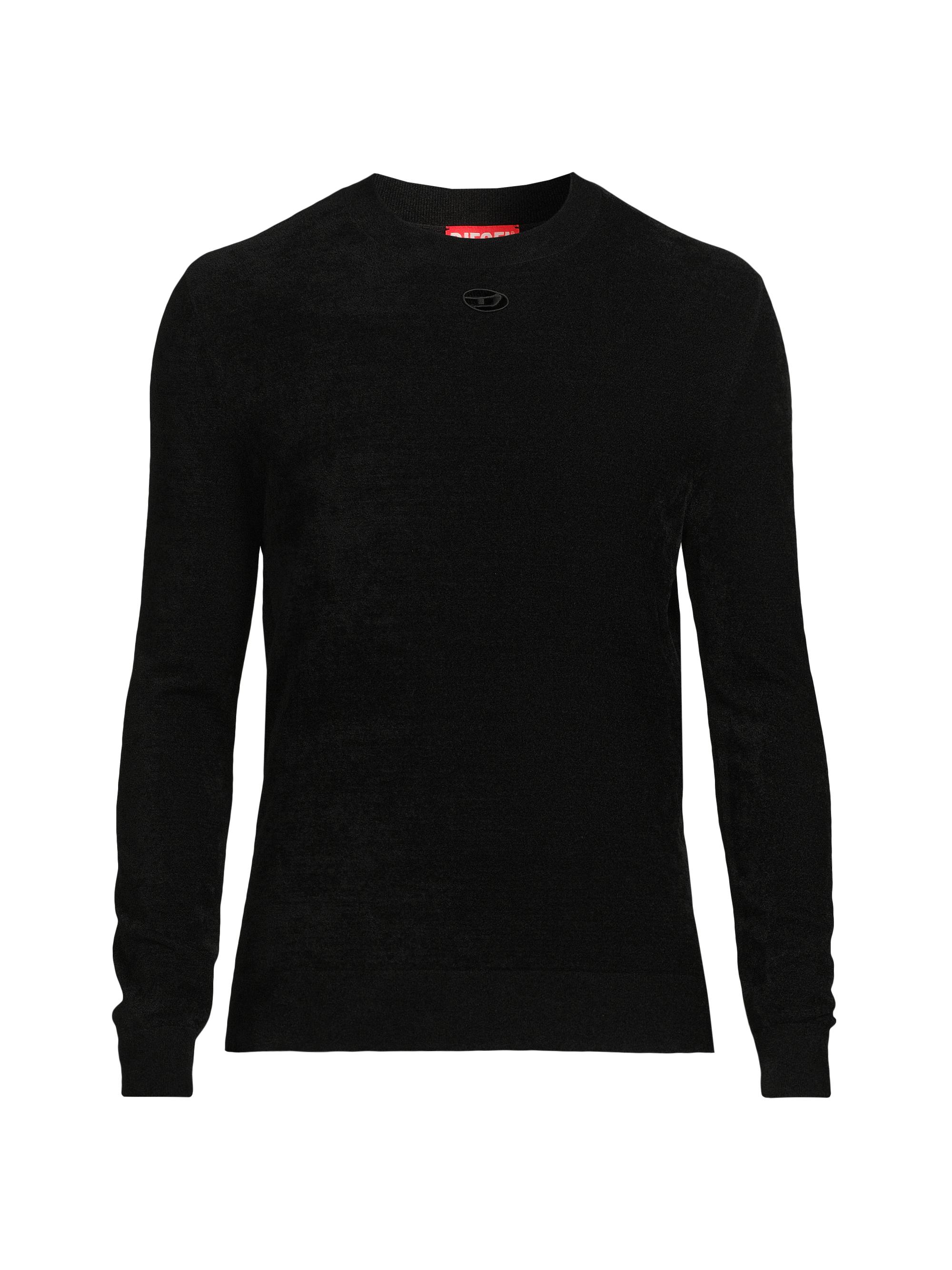 Diesel Men's Cevro Chenille Crewneck Sweater - Black