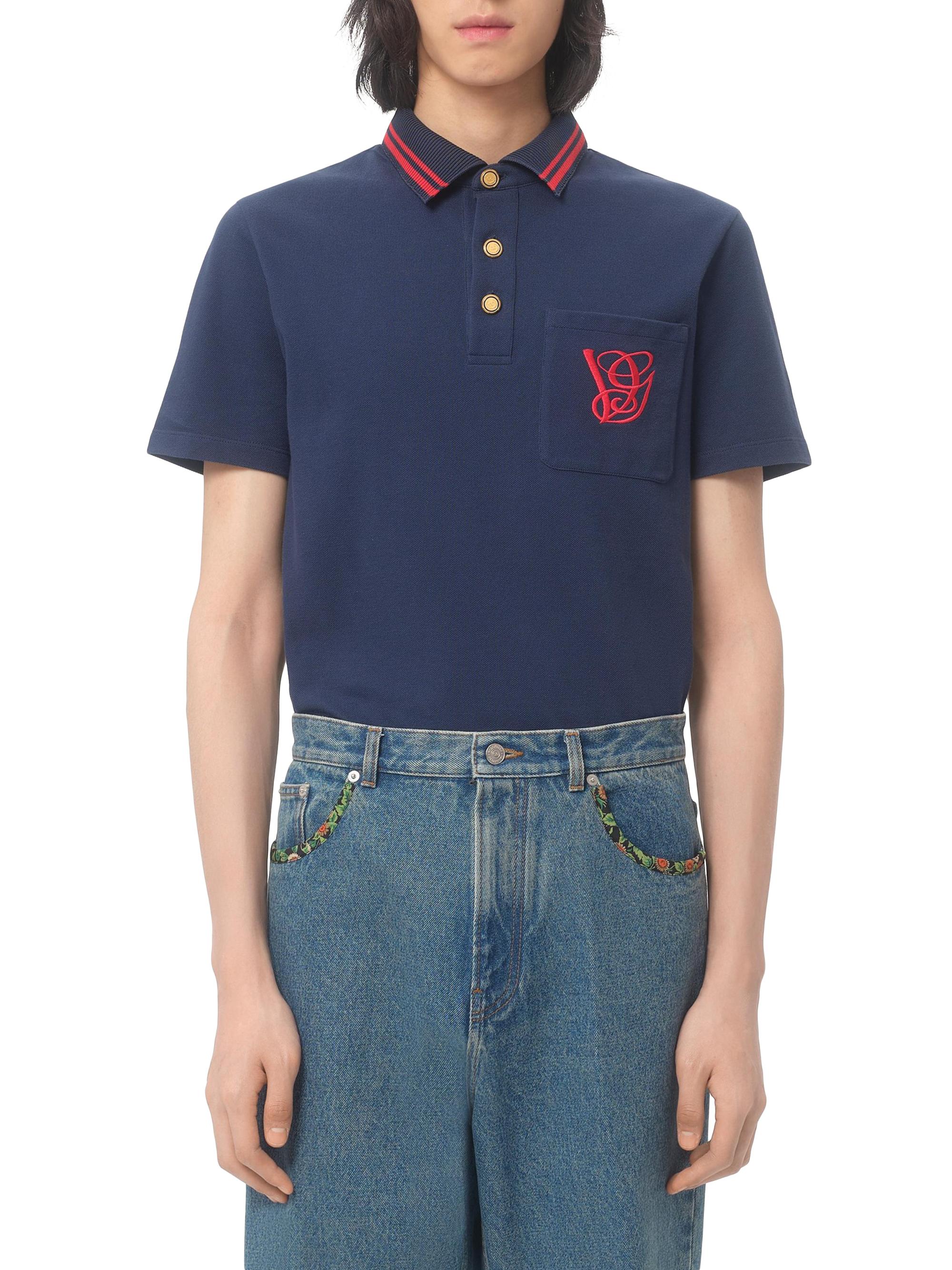 Valentino Garavani Logo Cotton Piqué Polo Shirt | Saks Fifth Avenue