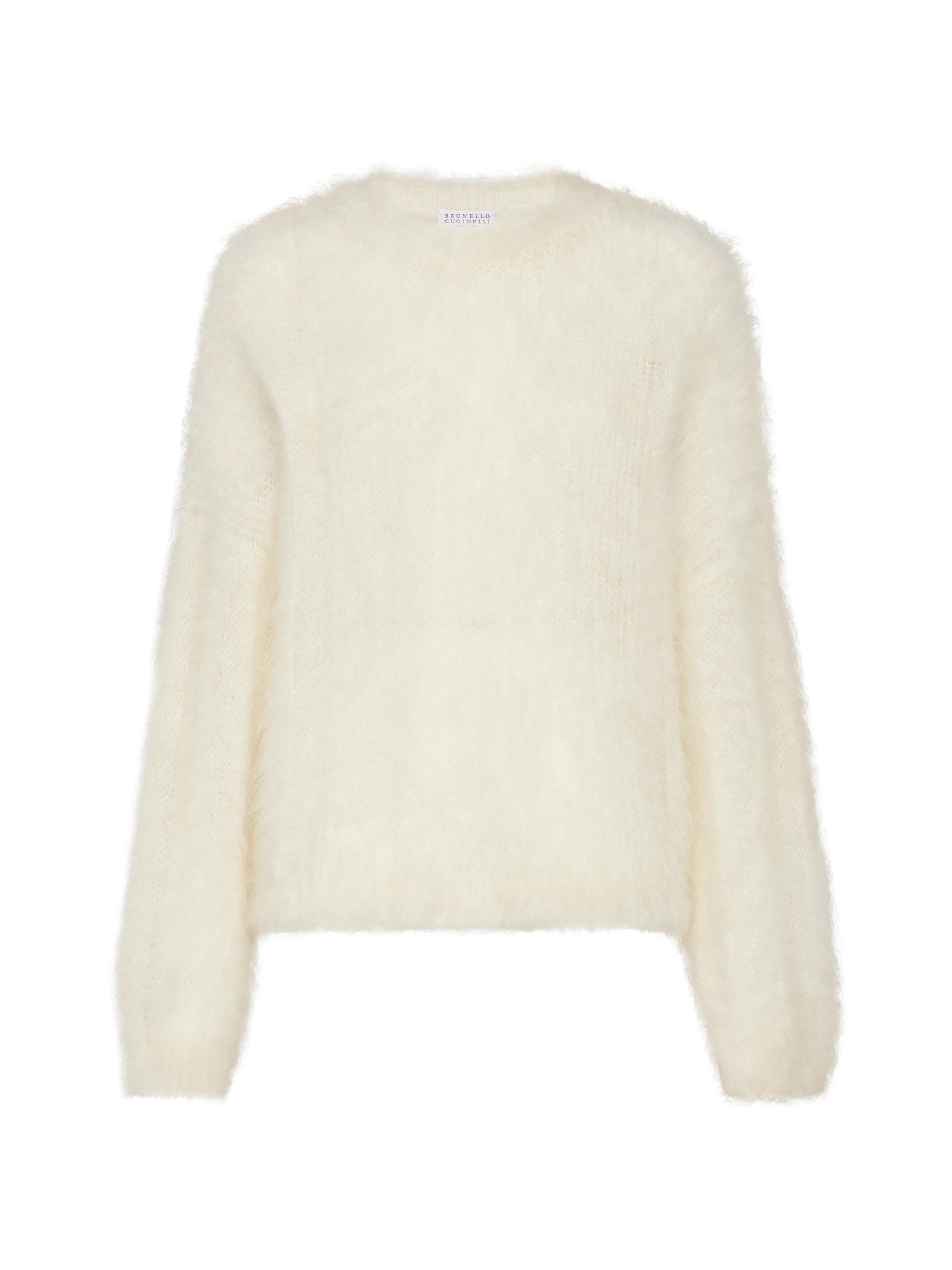 Brunello Cucinelli Women's Mohair and Silk Sweater - Butter