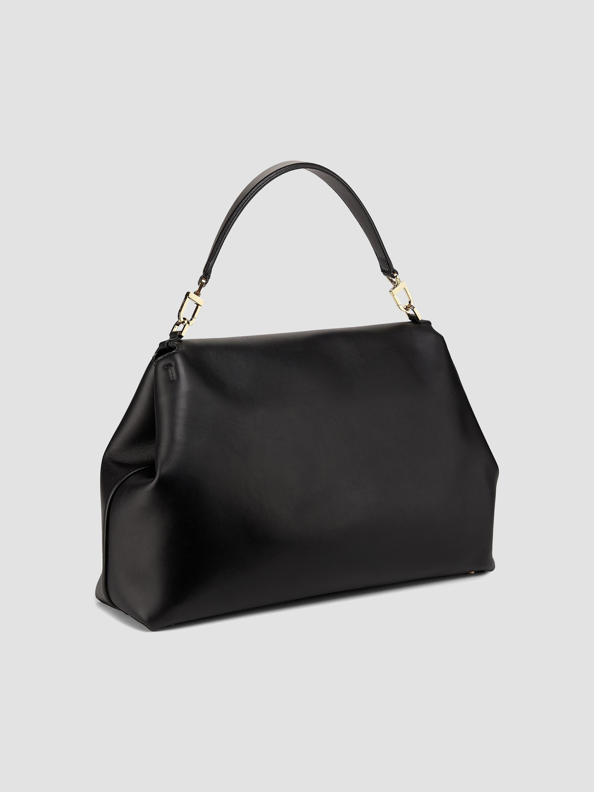 Toteme T-Lock Leather Satchel | Saks Fifth Avenue