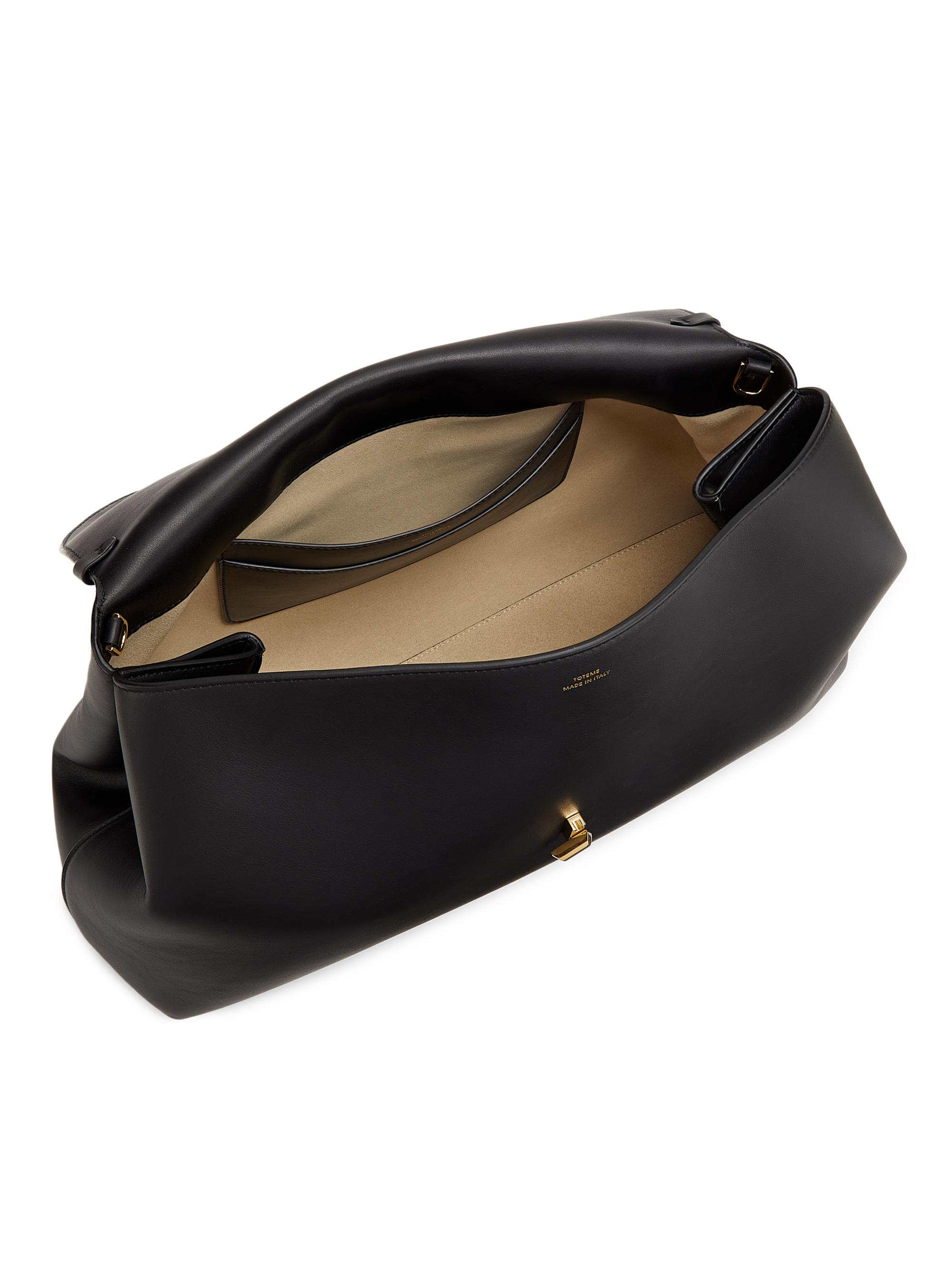 tok様 Toteme T-Lock Woven-Leather Top Handle Bag | Saks Fifth Avenue