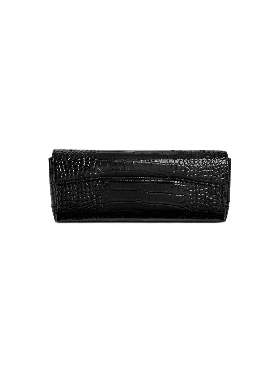 Toteme Soft Croco-Embossed T-Clutch | Saks Fifth Avenue