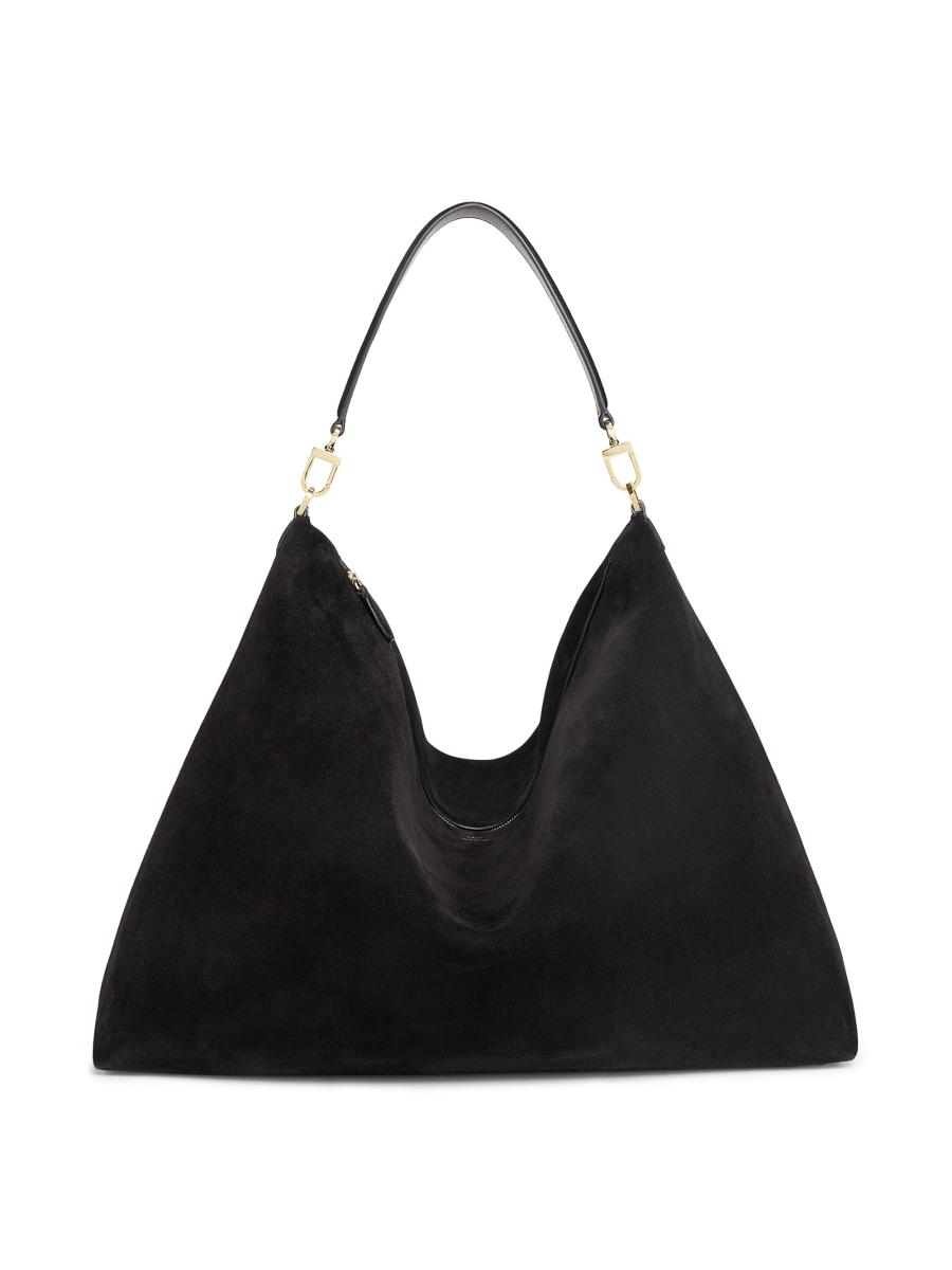 Totême Women's Suede Scoop Tote Bag In Black