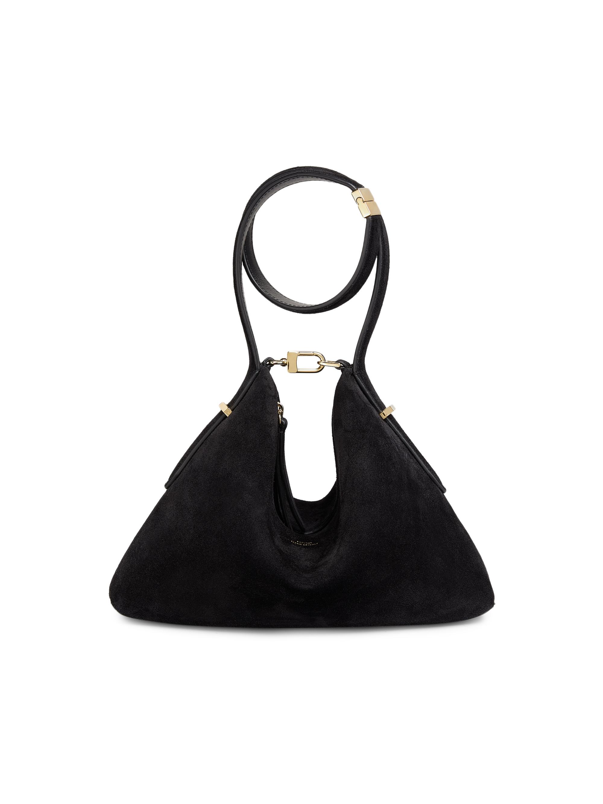 Toteme Women's Bevel Suede Scoop Wristlet - Black