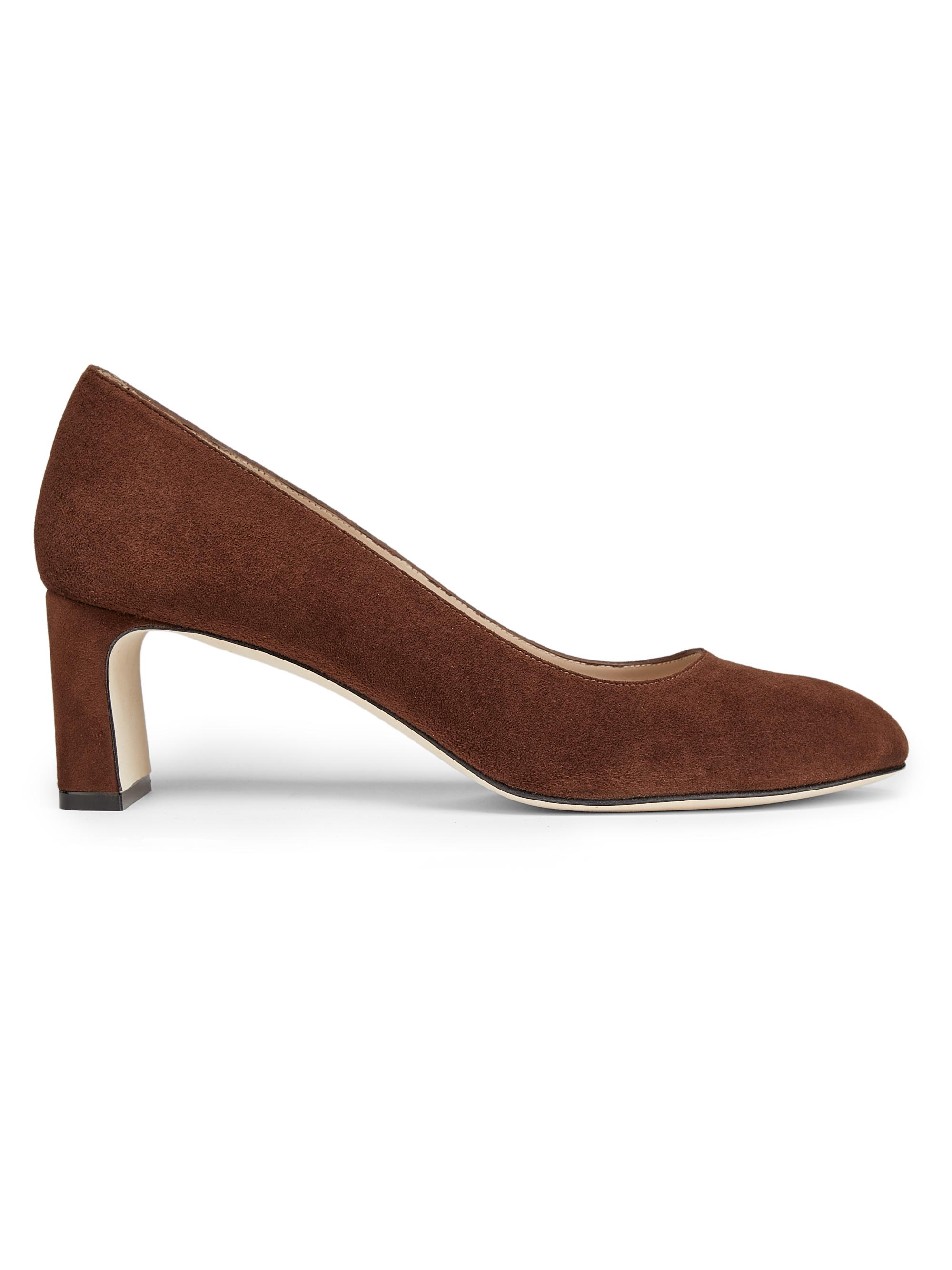 Stuart Weitzman Women's Babette 0MM Suede Pumps - Deep Coffee
