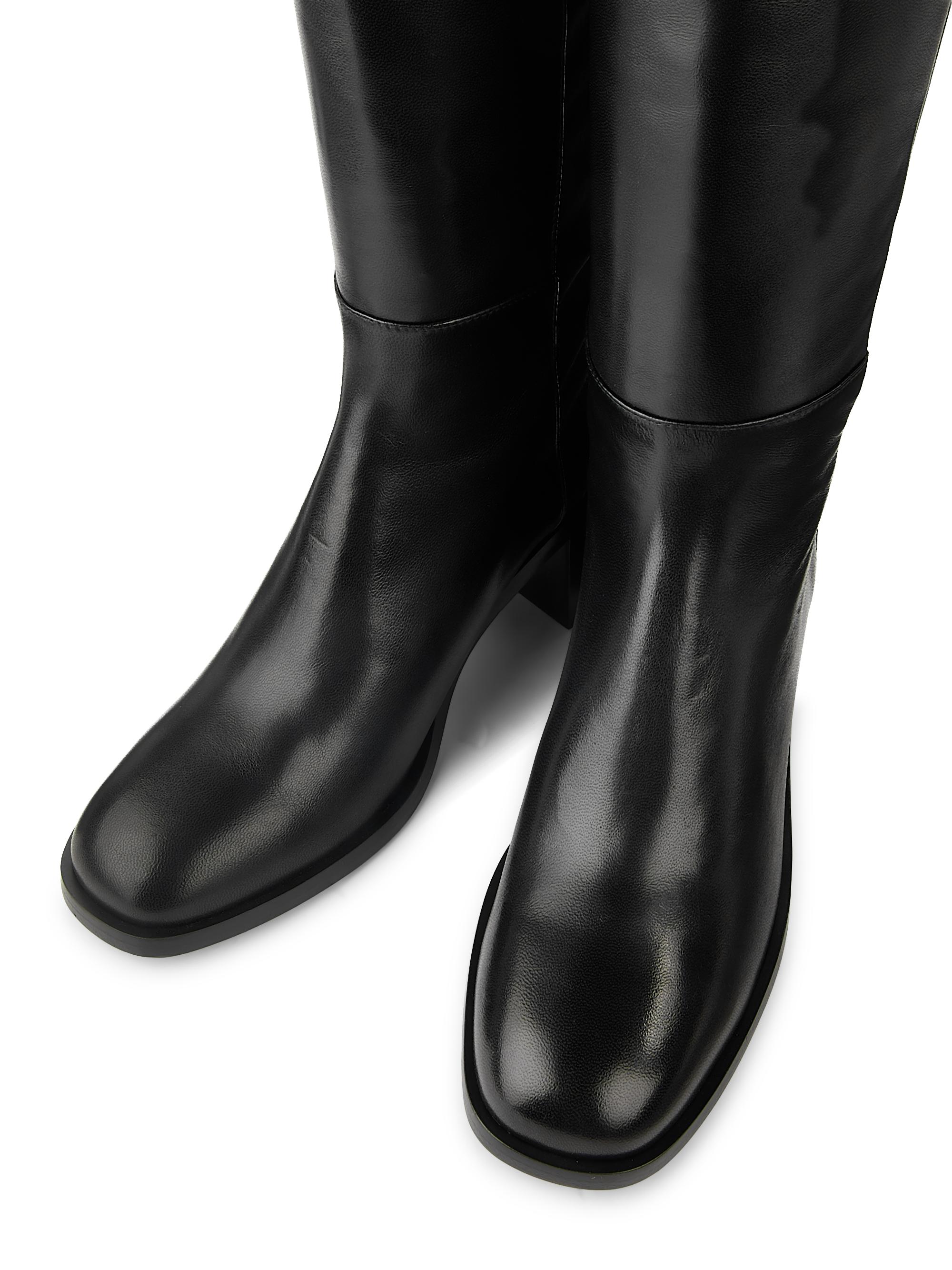 Stuart Weitzman 5050 Finn 55MM Leather Boots | Saks Fifth Avenue