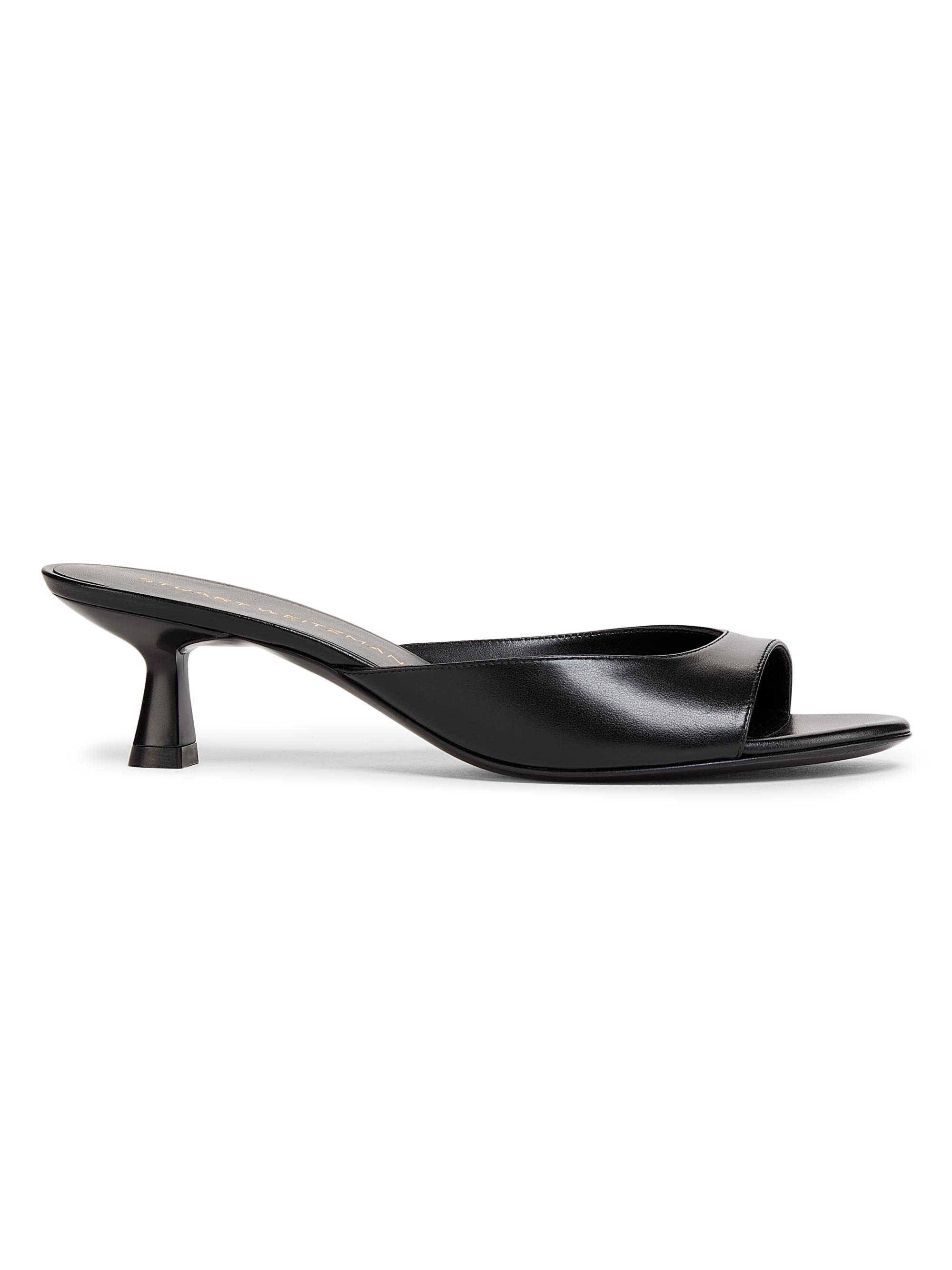 Stuart Weitzman ブラックサンダル35.5新品未使用品お値下げ中 Stuart Weitzman Meadow Leather Block-Heel Sandals | Saks Fifth Avenue