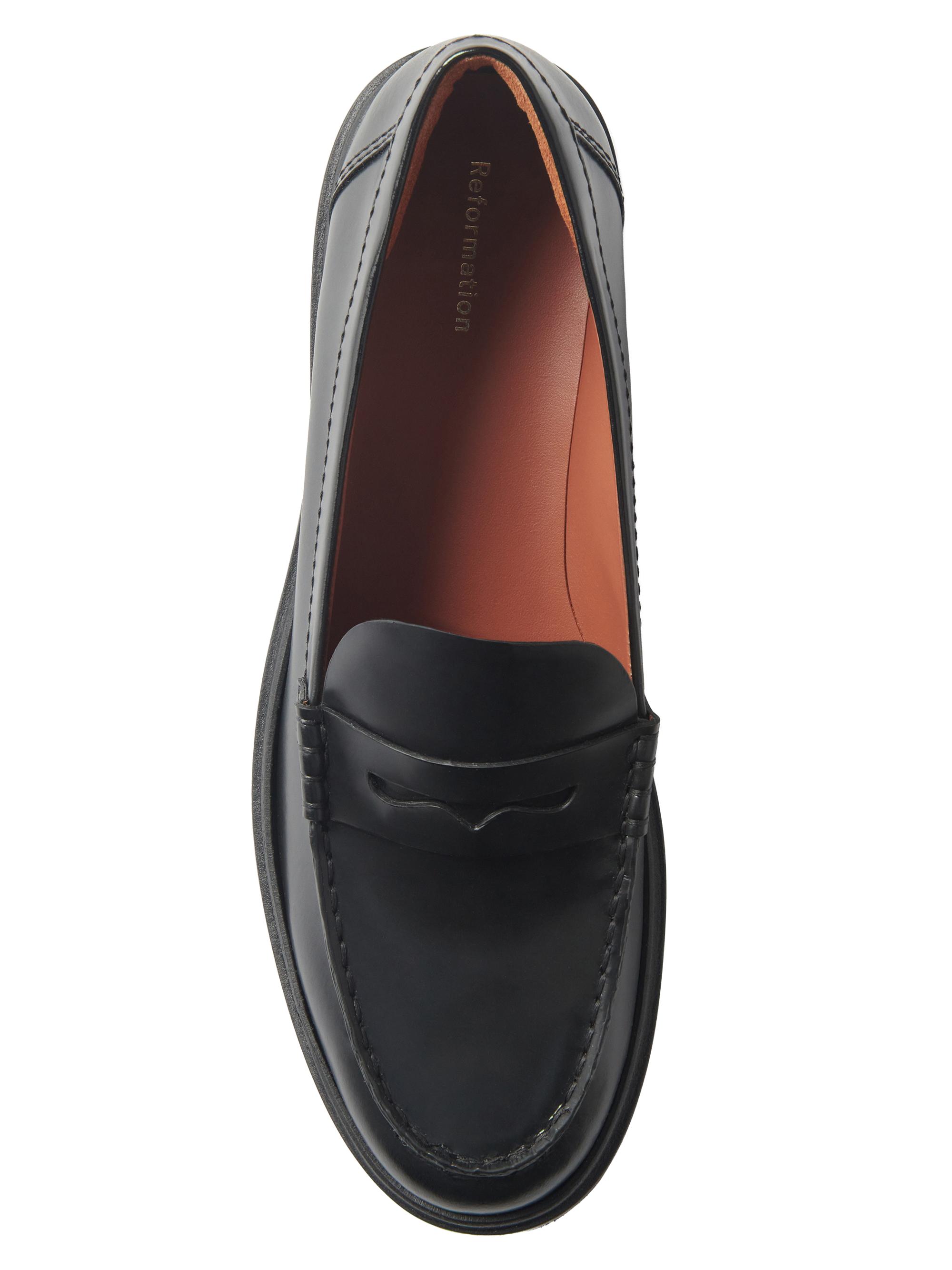 Agathea 30MM Leather Chunky Loafers