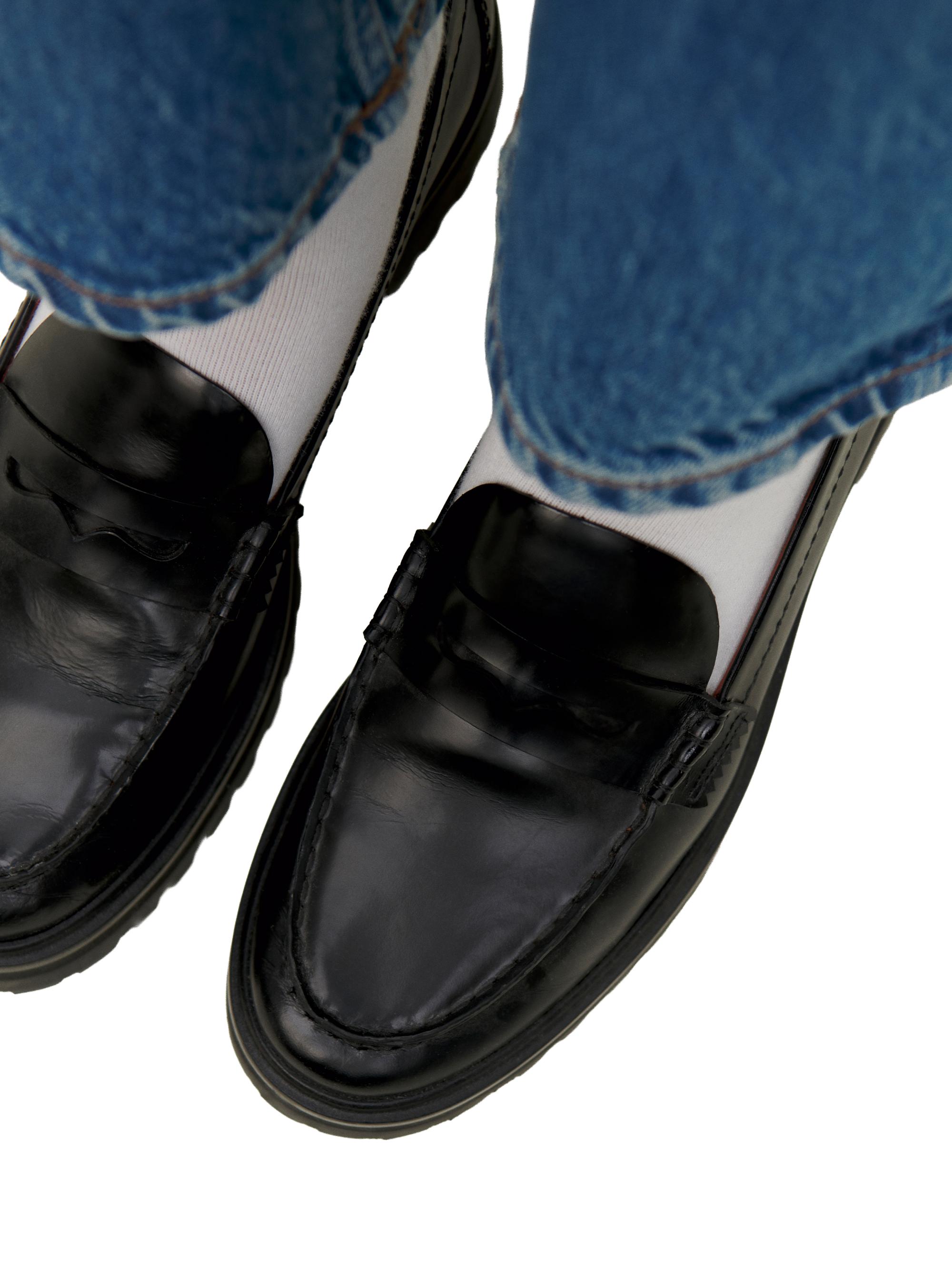 Agathea 30MM Leather Chunky Loafers