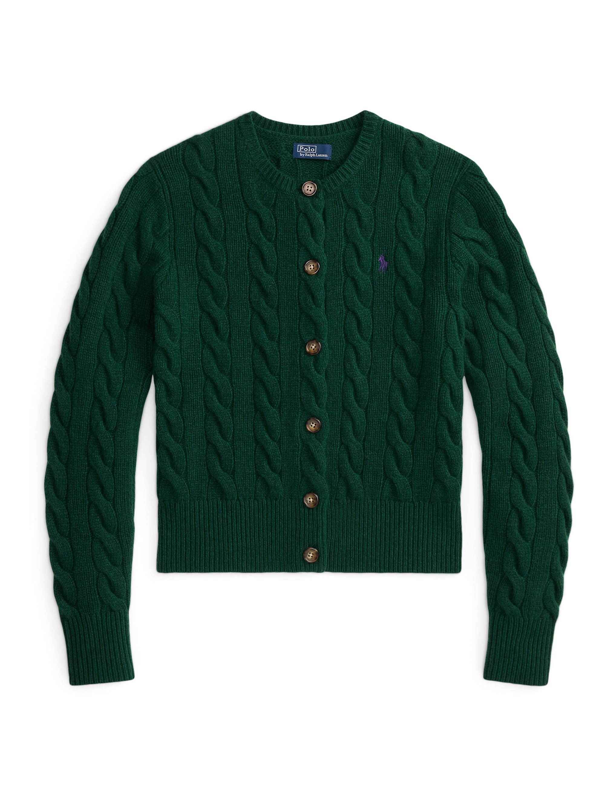 Polo Ralph Lauren Cable-Knit Wool-Cashmere Cardigan | Saks Fifth