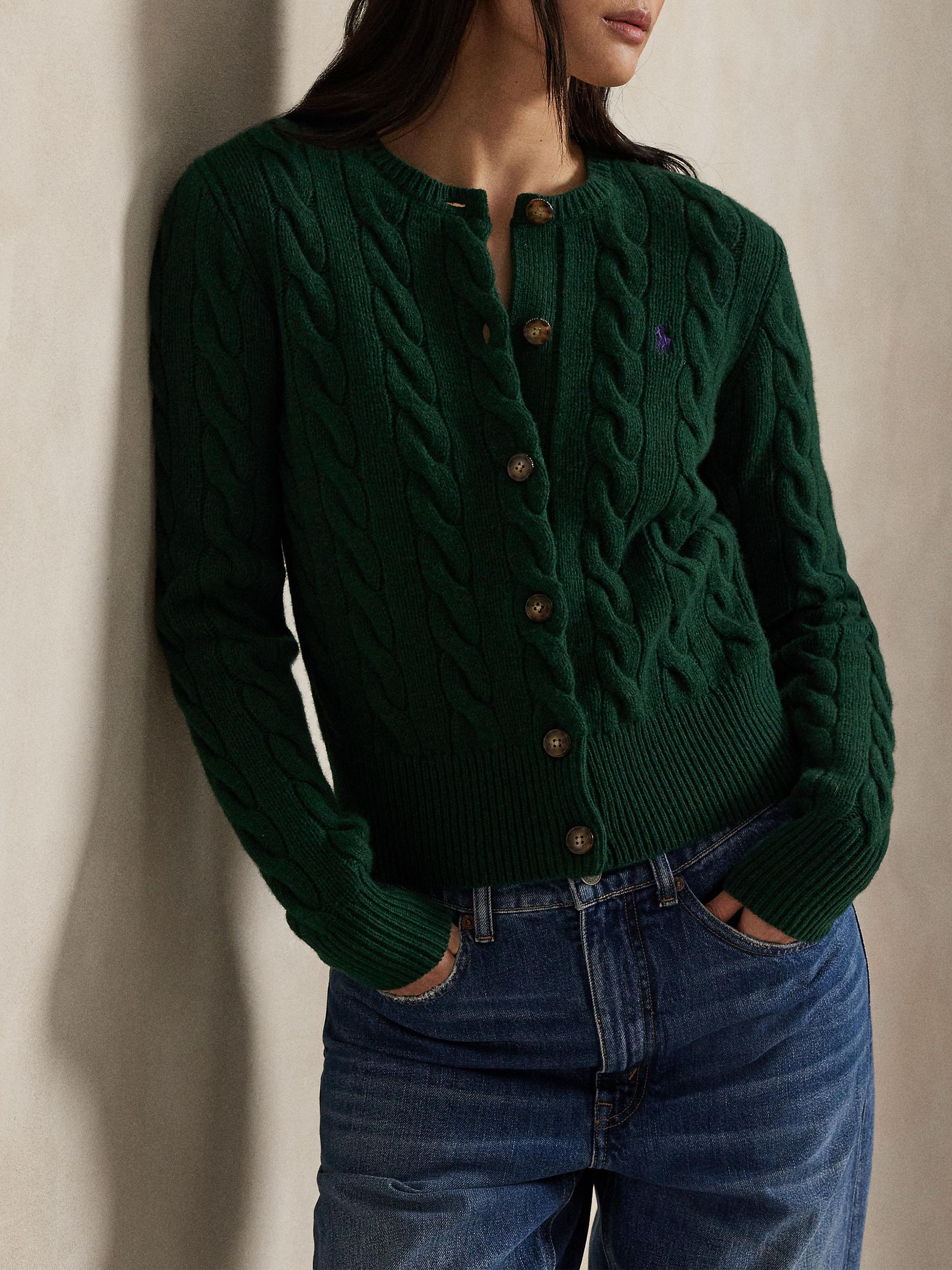Polo Ralph Lauren Cable-Knit Wool-Cashmere Cardigan | Saks Fifth