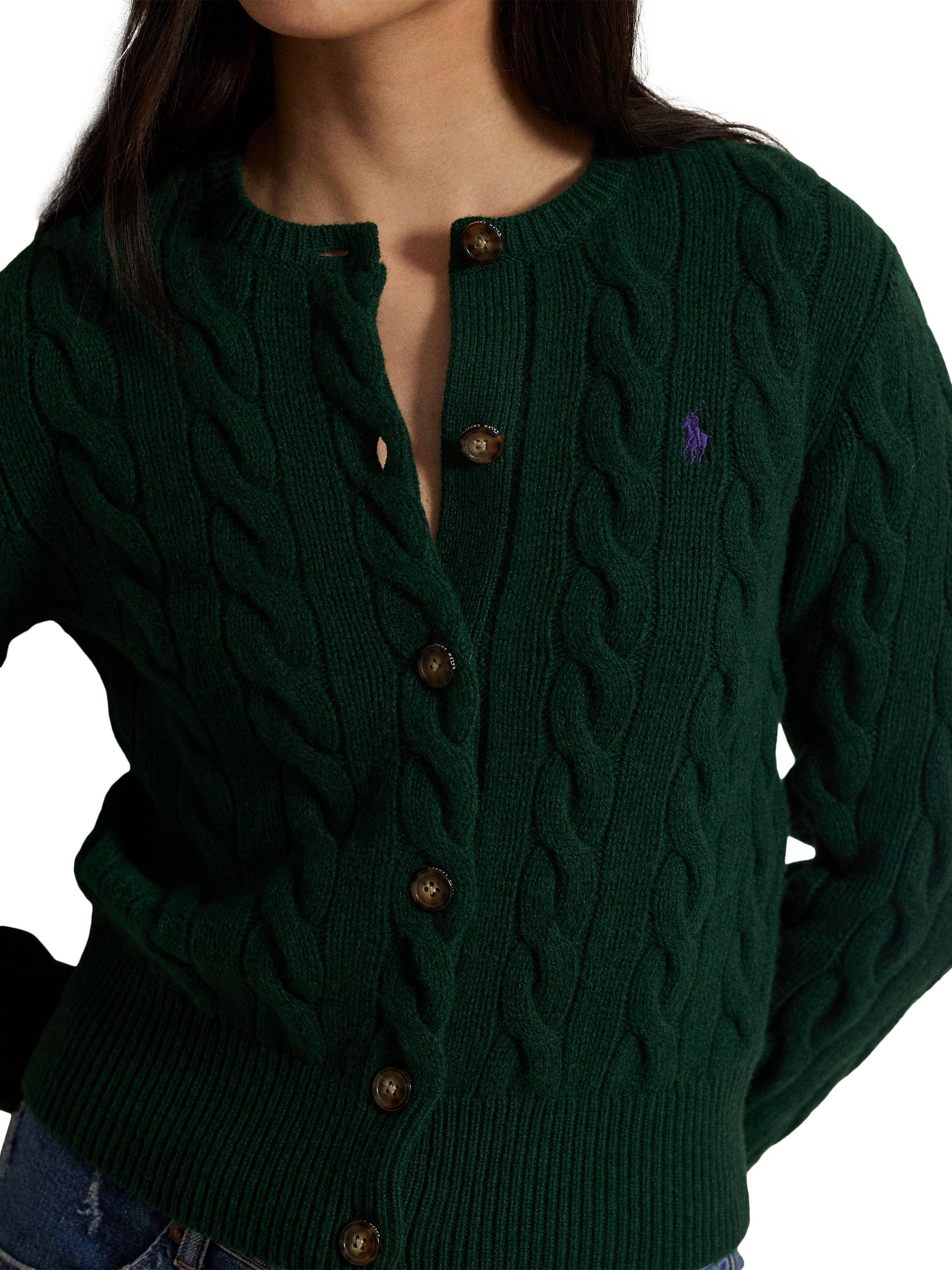 Polo Ralph Lauren Cable-Knit Wool-Cashmere Cardigan | Saks Fifth