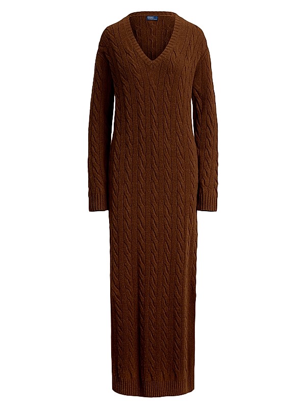 ralph lauren knit dress Lauren Women's Wool-Cashmere Turtleneck Sweater knit armbands Polo Ralph Lauren Cable-Knit Wool-Blend