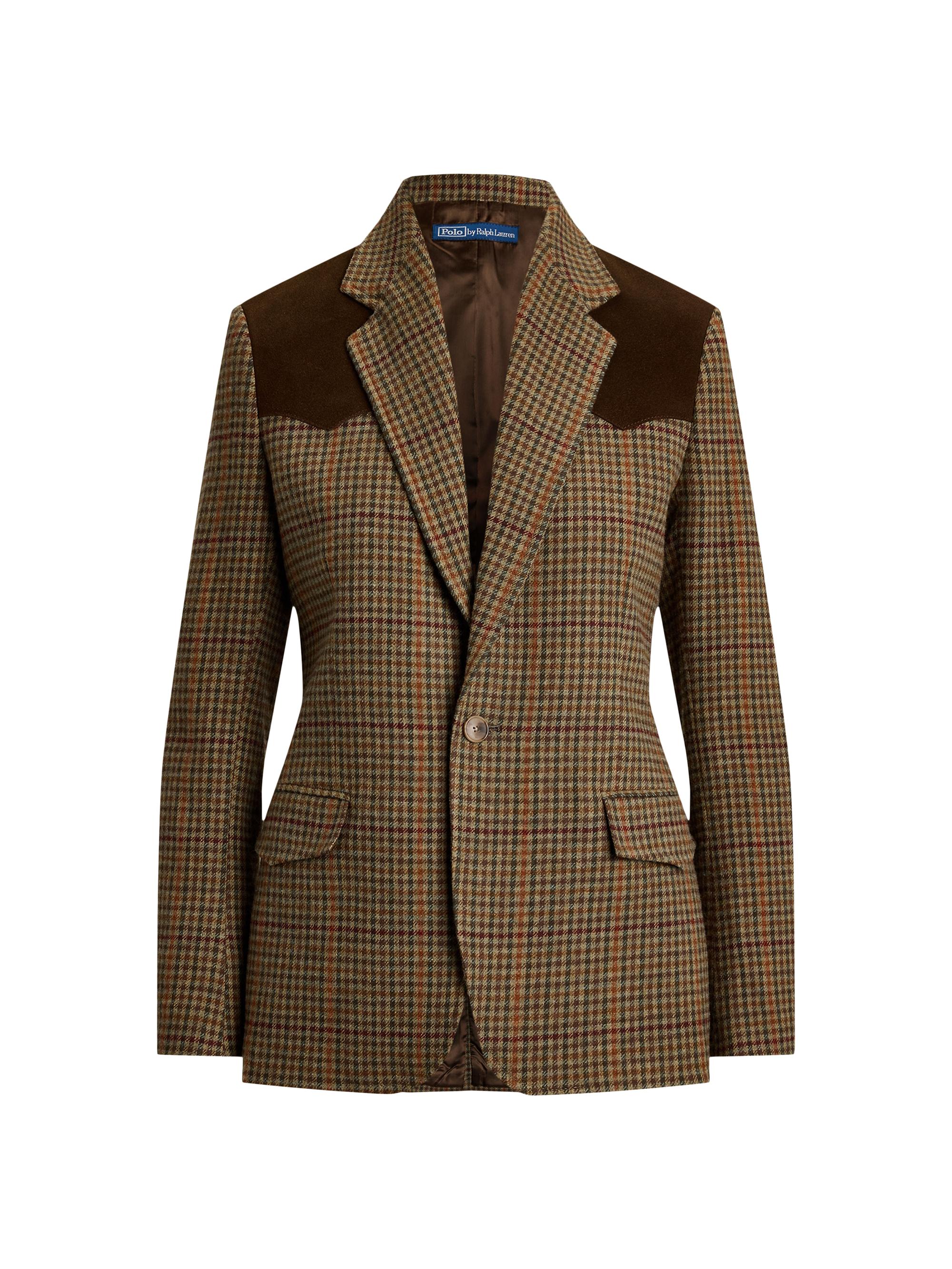 Polo Ralph Lauren Plaid Wool-Alpaca Single-Breasted Blazer