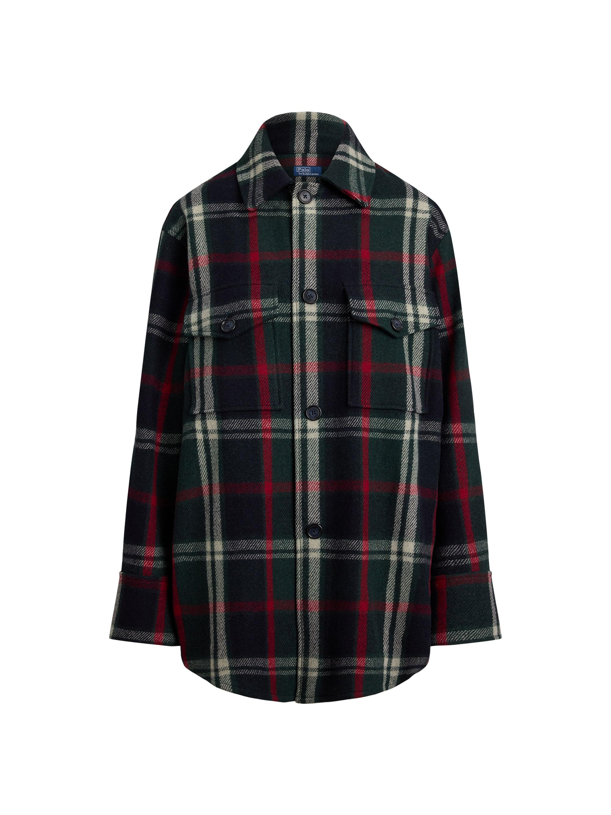 Ralph Lauren wool check Jacket 90’s OLD Ralph Lauren Chap Vintage 90's Check Plaid Windbreaker