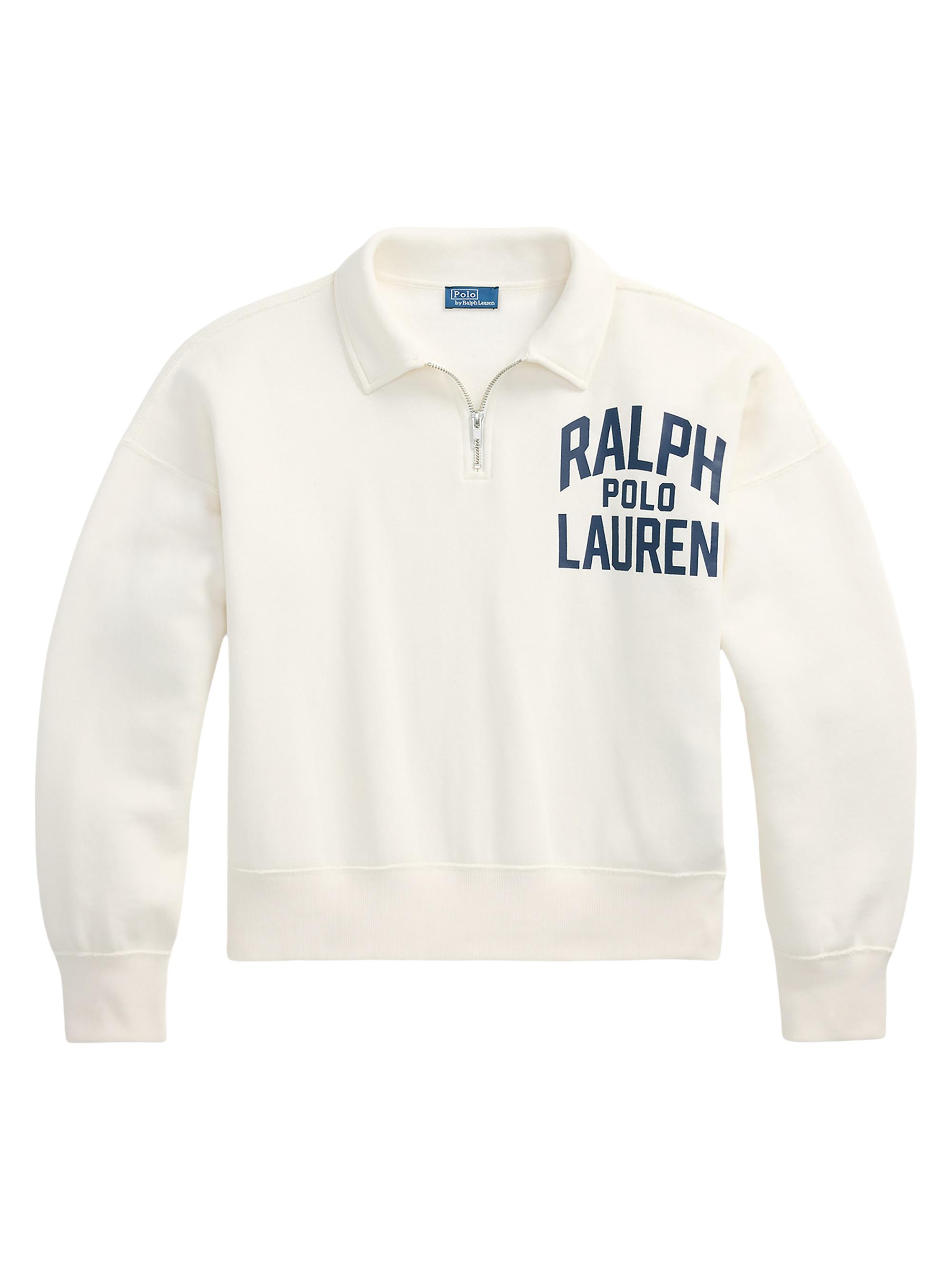 Polo Ralph Lauren Logo Fleece Quarter-Zip Sweatshirt | Saks Fifth