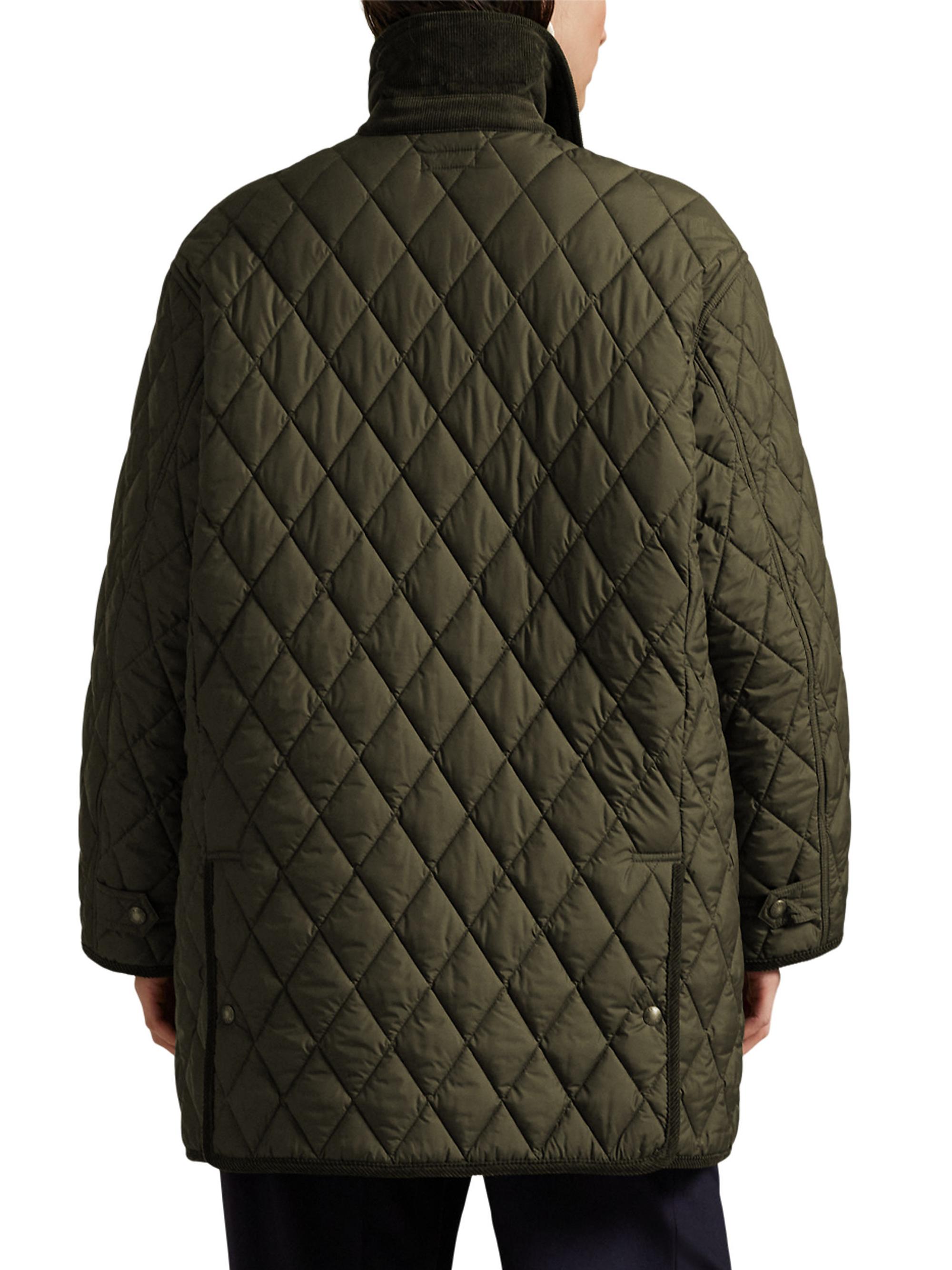 Polo Ralph Lauren Women's Oversized Quilted Barn Jacket - Ranger Green | Thumbnail 5