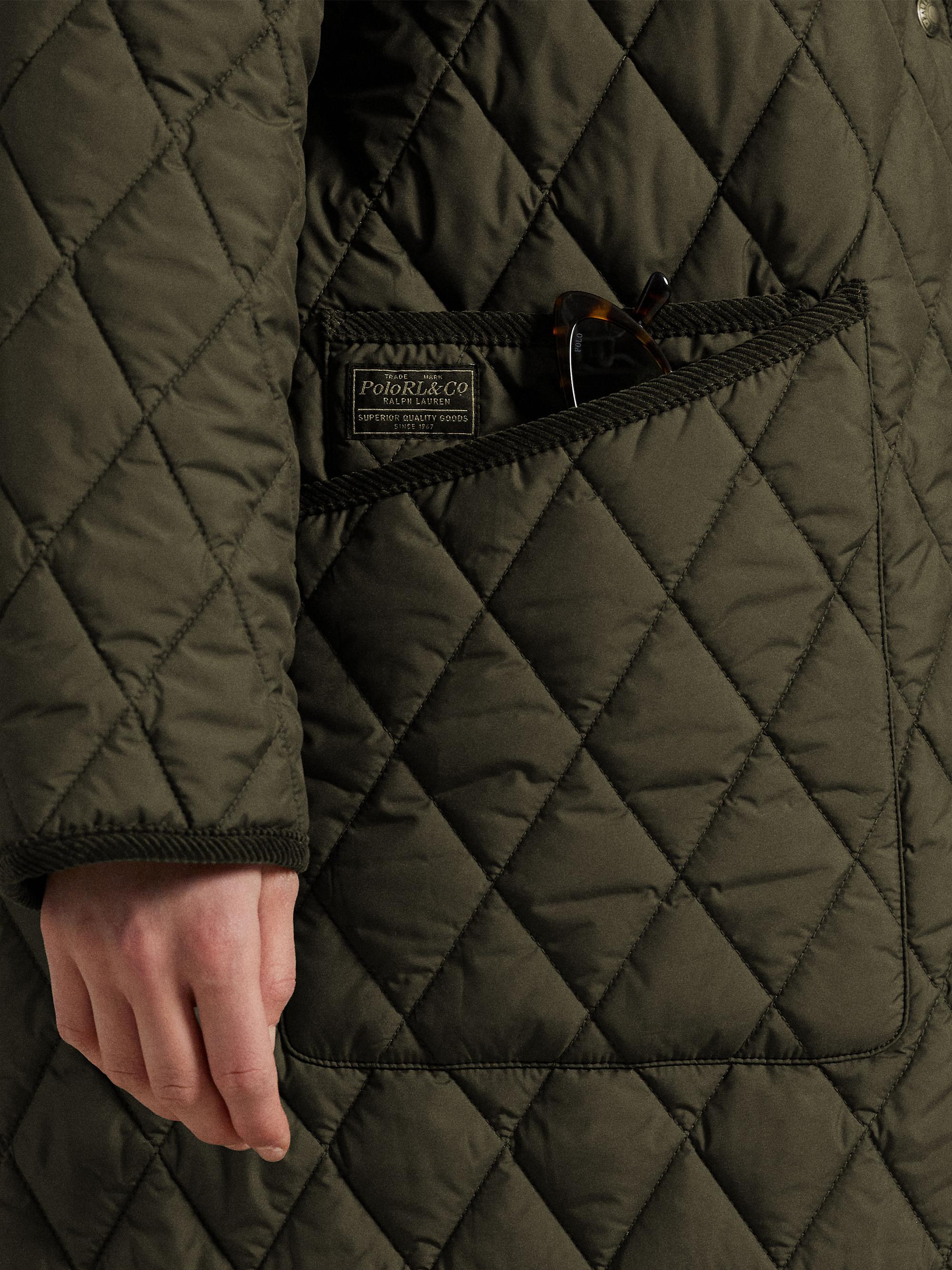 Polo Ralph Lauren Women's Oversized Quilted Barn Jacket - Ranger Green | Thumbnail 6