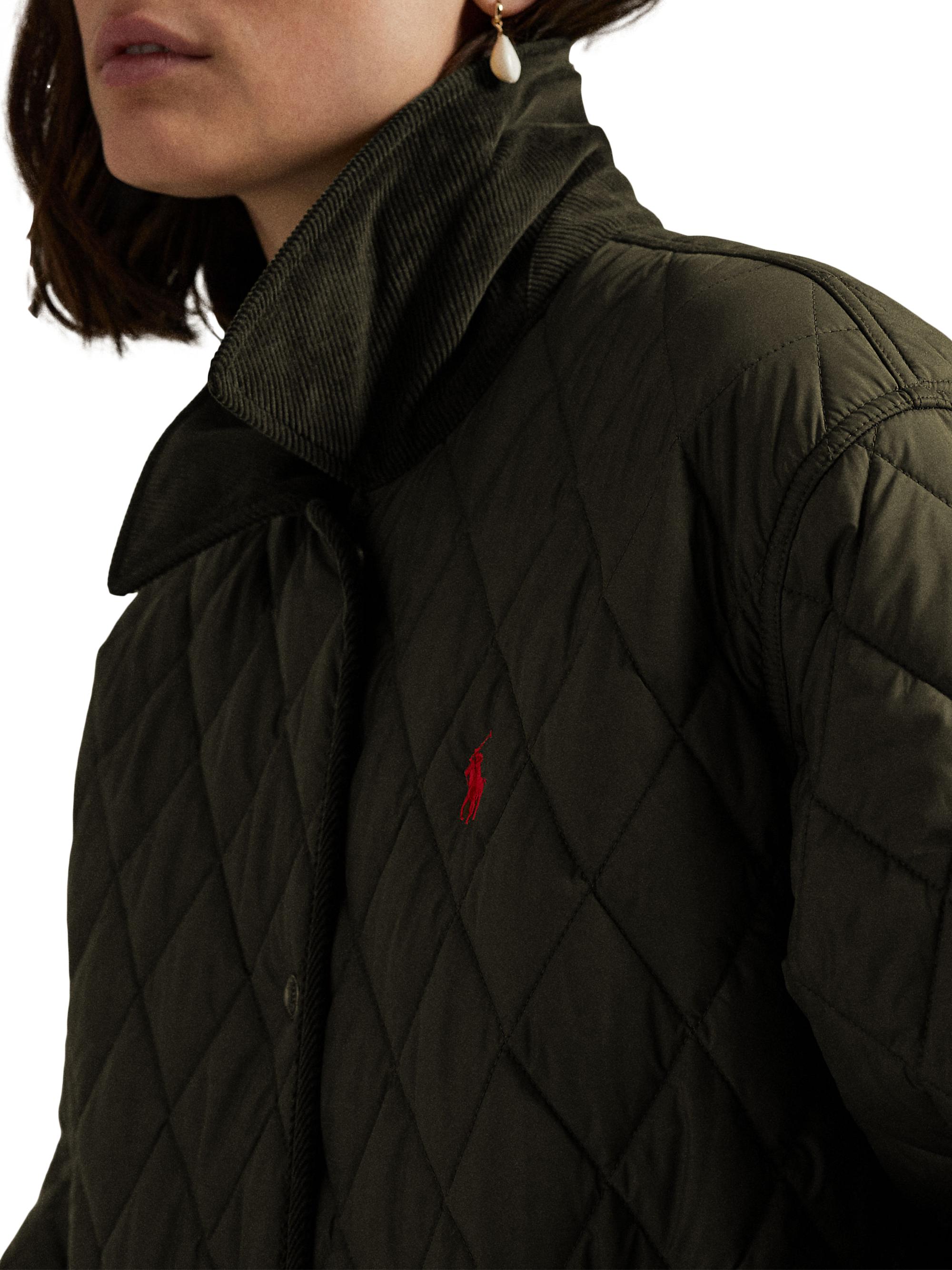 Polo Ralph Lauren Women's Oversized Quilted Barn Jacket - Ranger Green | Thumbnail 7