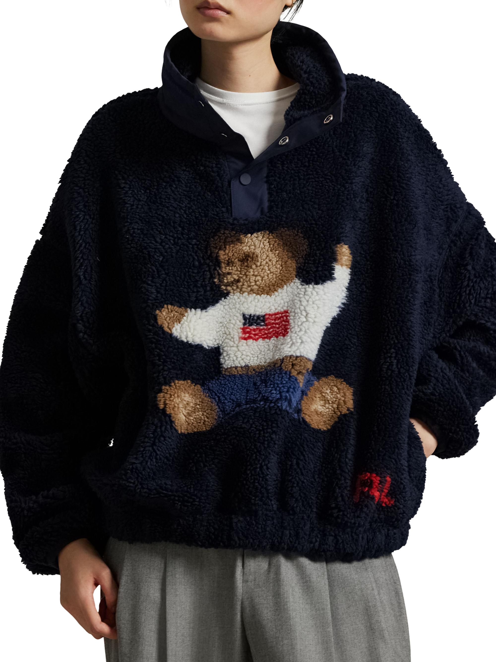 Polo Ralph Lauren Vintage Polo Bear Fleece Sweatshirt | Saks