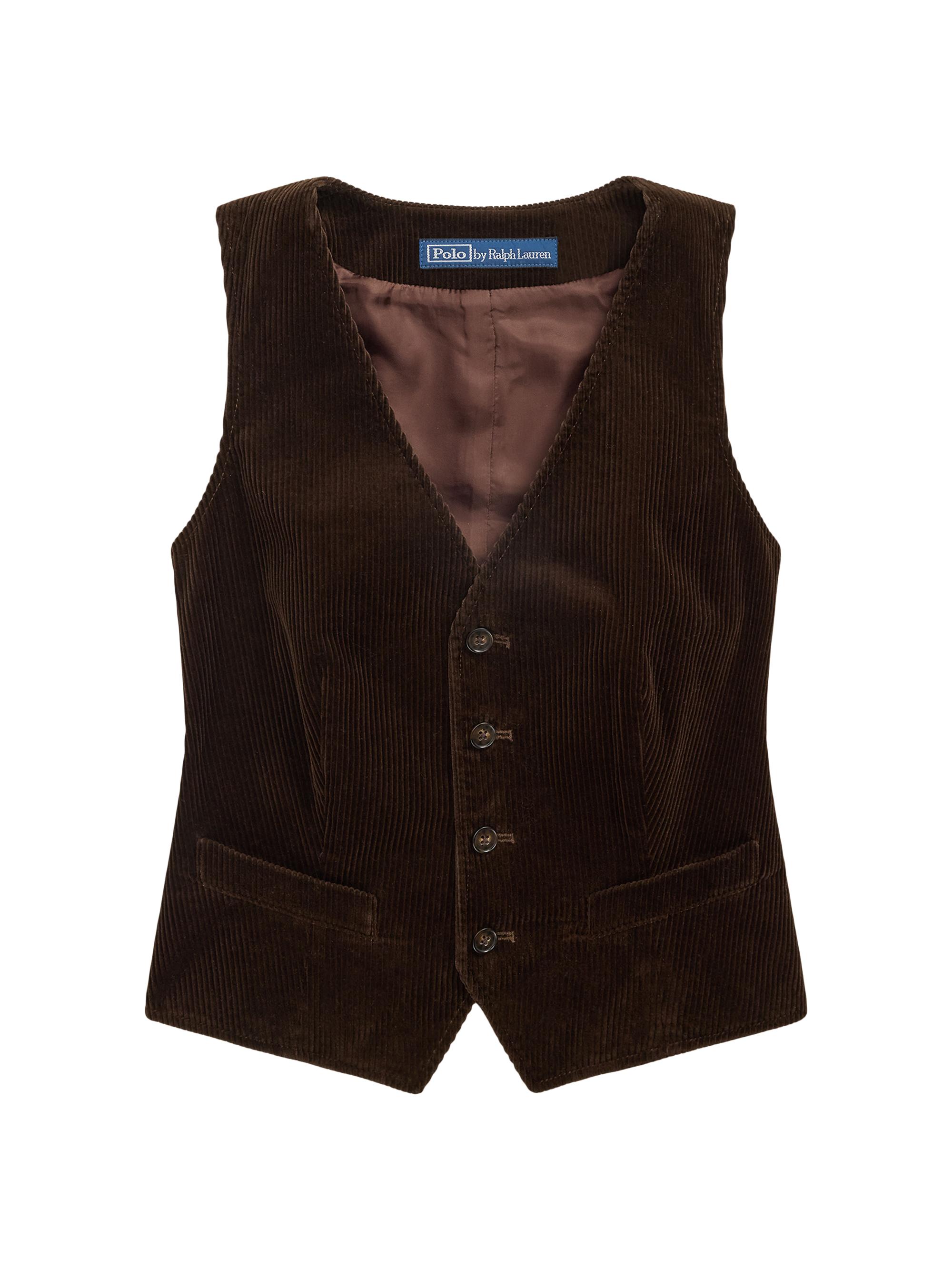 Polo Ralph Lauren Women's Wale Corduroy Vest - Brown