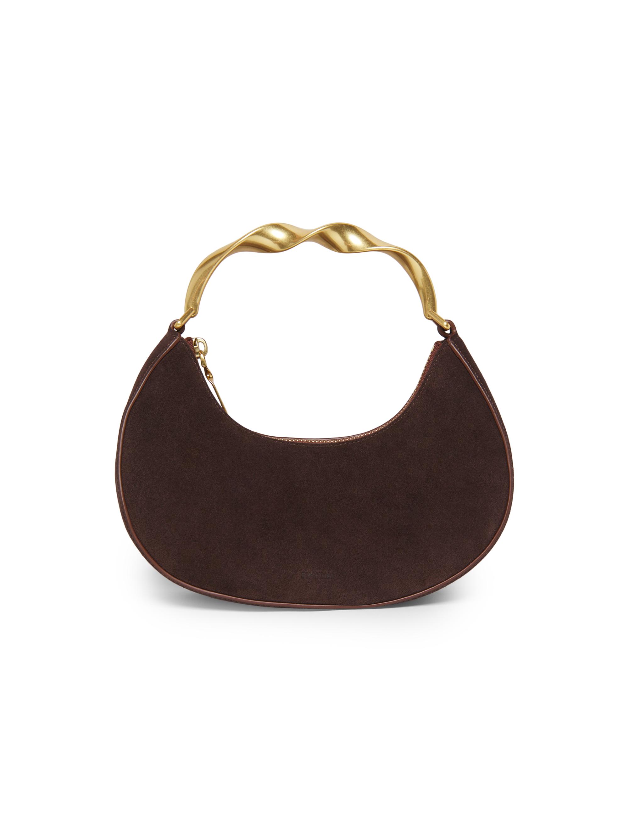 SIMKHAI Women's Nixi Suede Top Handle Bag - Cacao