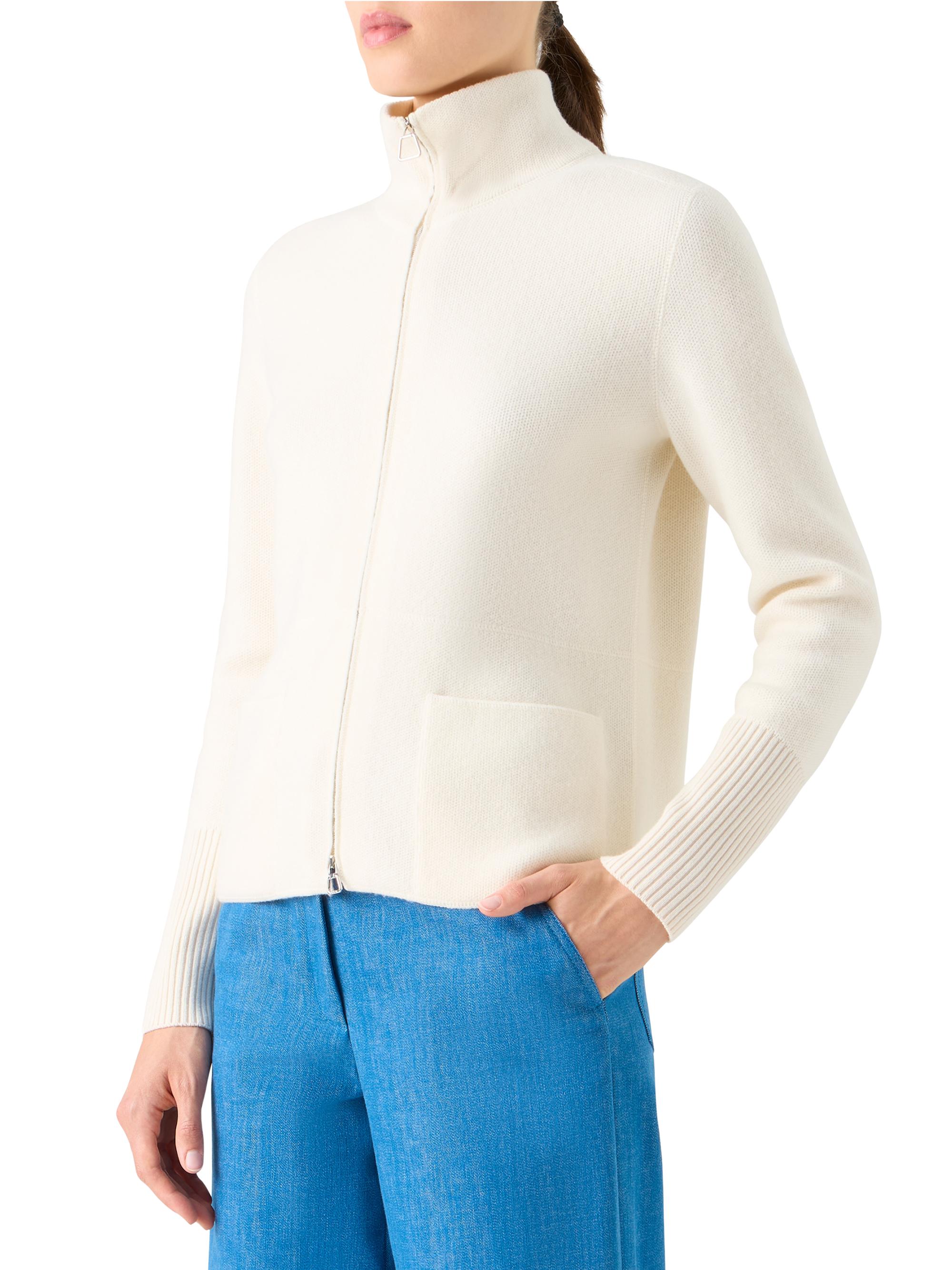 Akris Cashmere Piqué Zip Cardigan | Saks Fifth Avenue