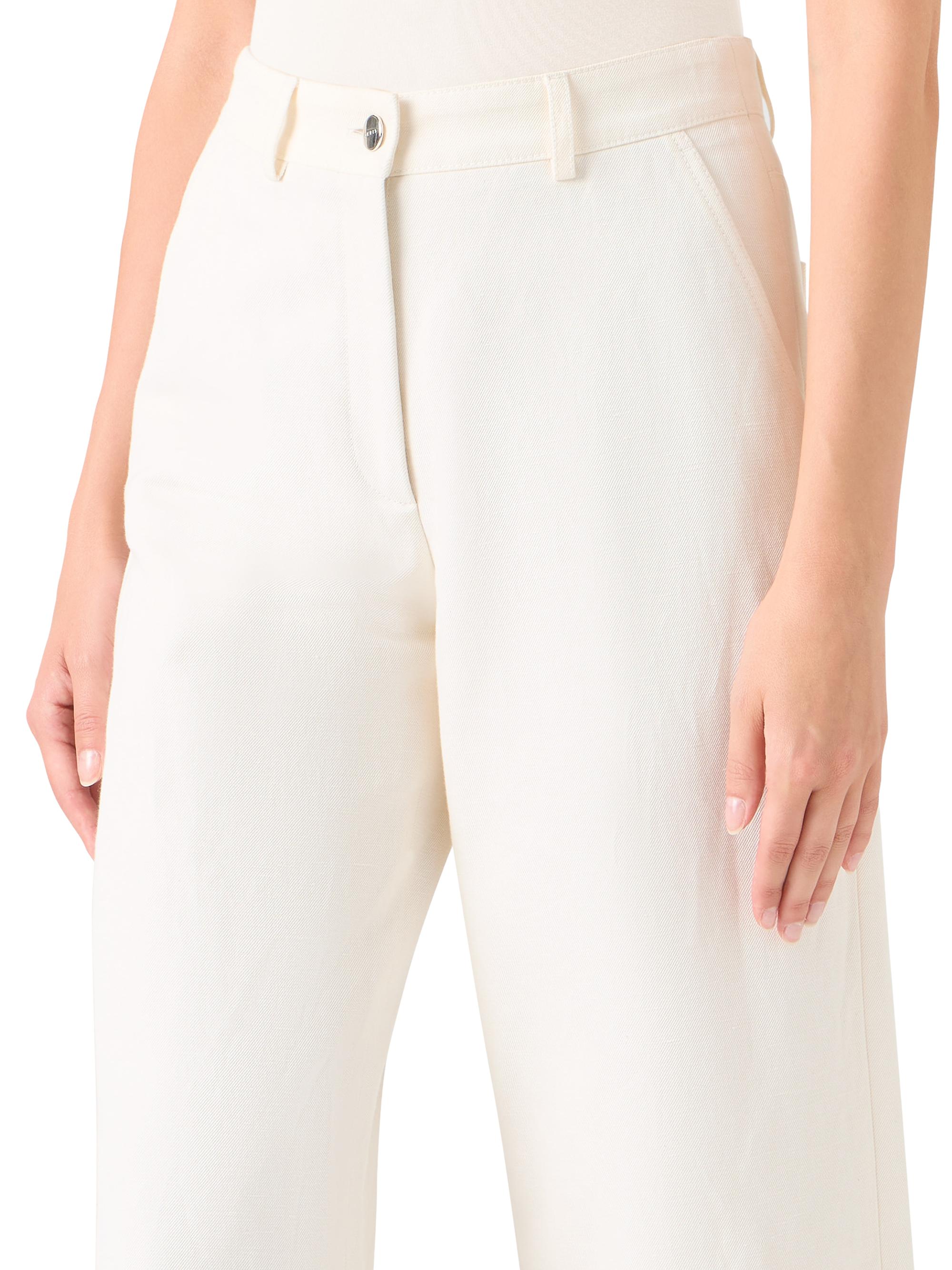 Akris Finn Cotton-Linen Gabardine Wide-Leg Pants | Saks Fifth Avenue