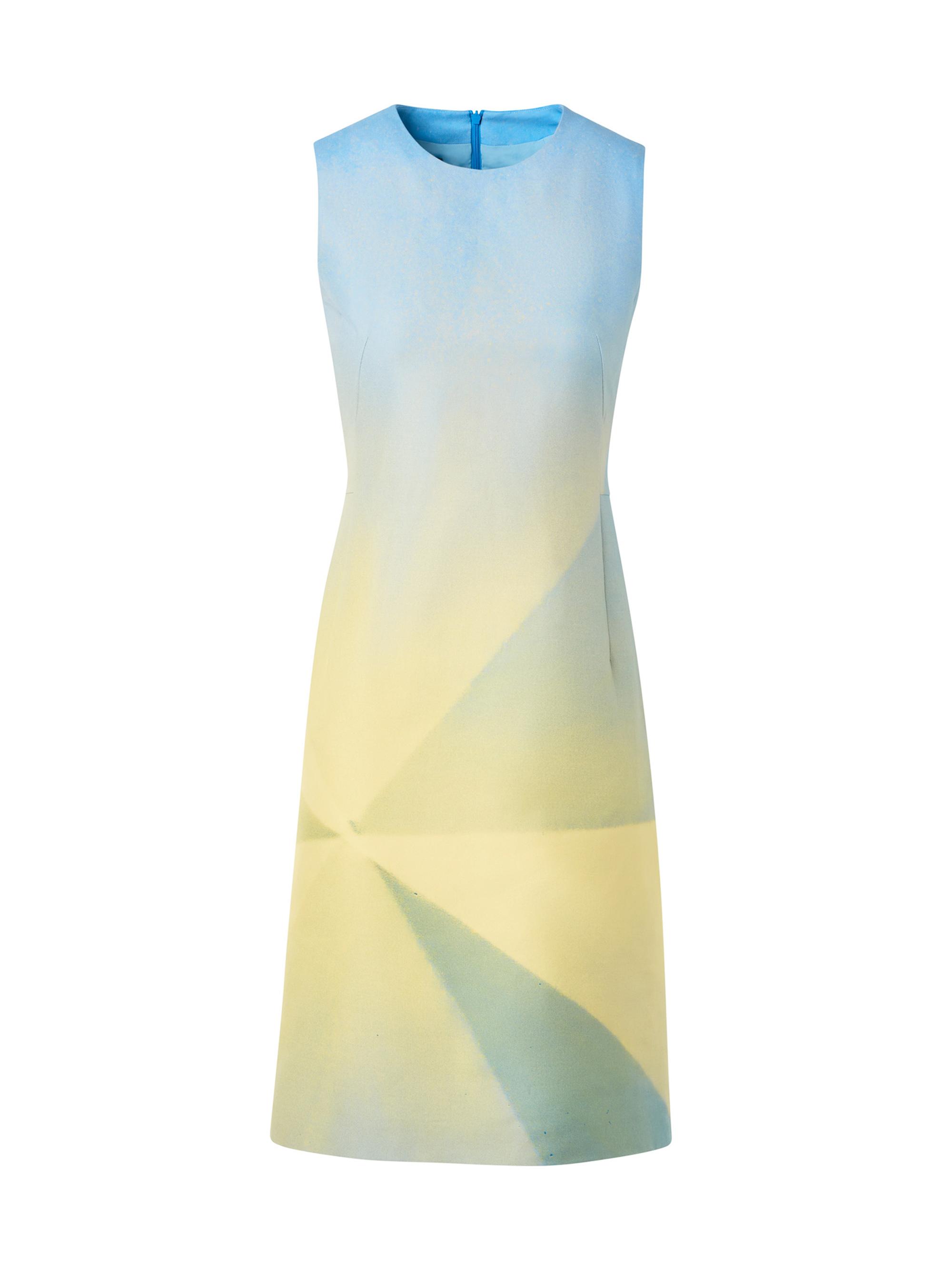 Akris Women's Sunbeam Print Cotton-Silk Blend Shift Dress