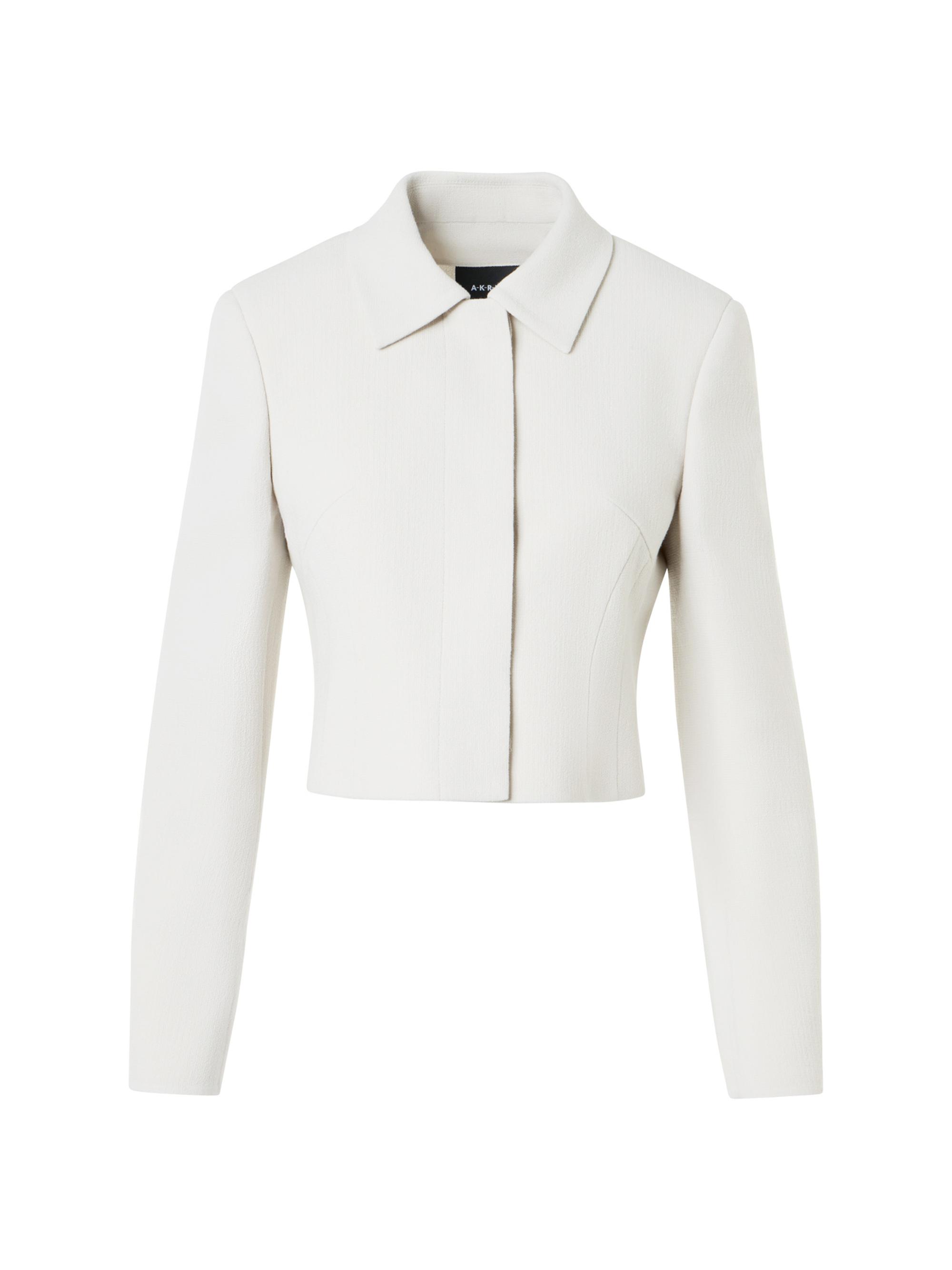 Akris Women's Helios Virgin Wool Short Jacket - Greige