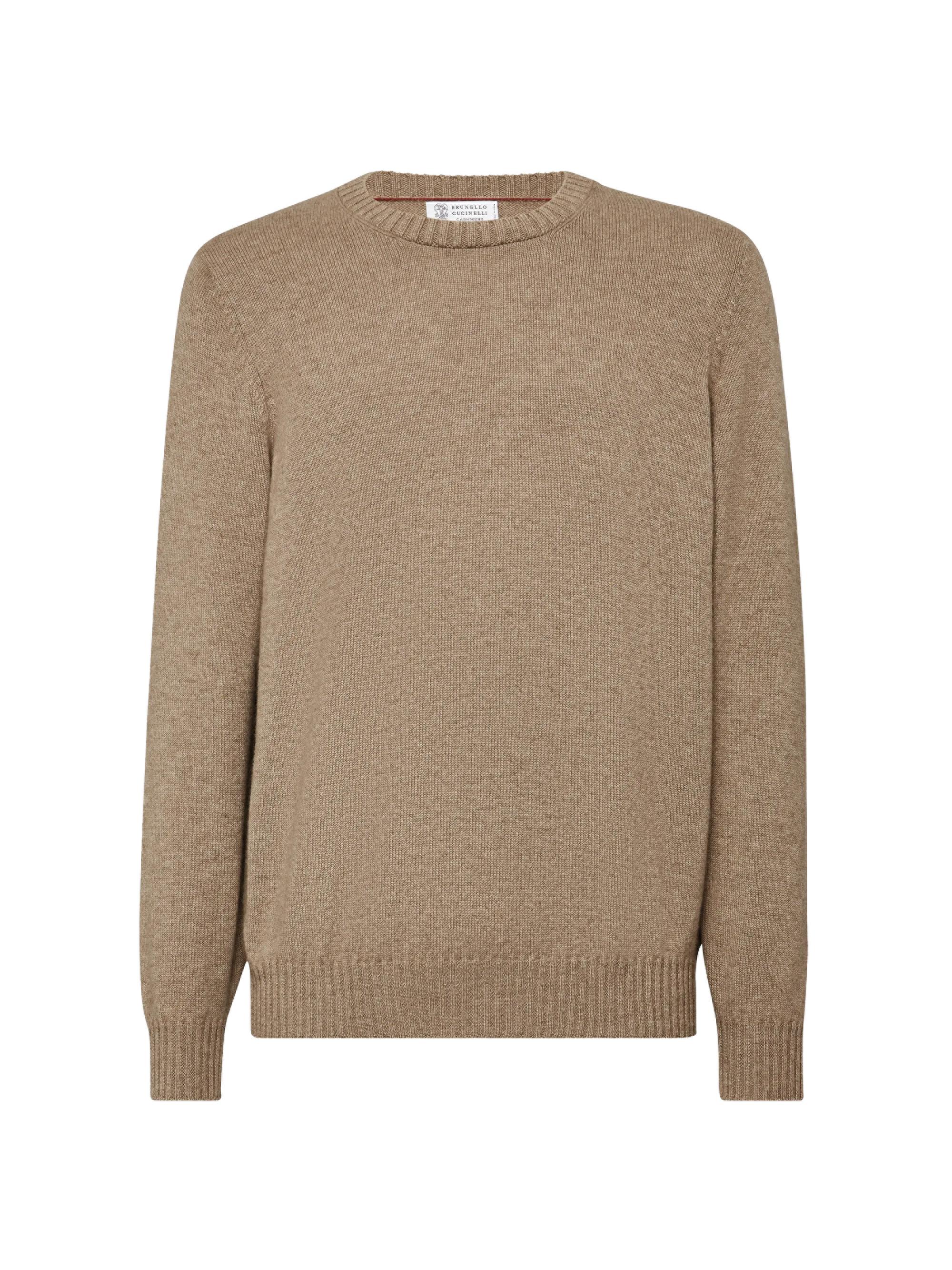 Brunello Cucinelli Men's Cashmere Sweater - Brown