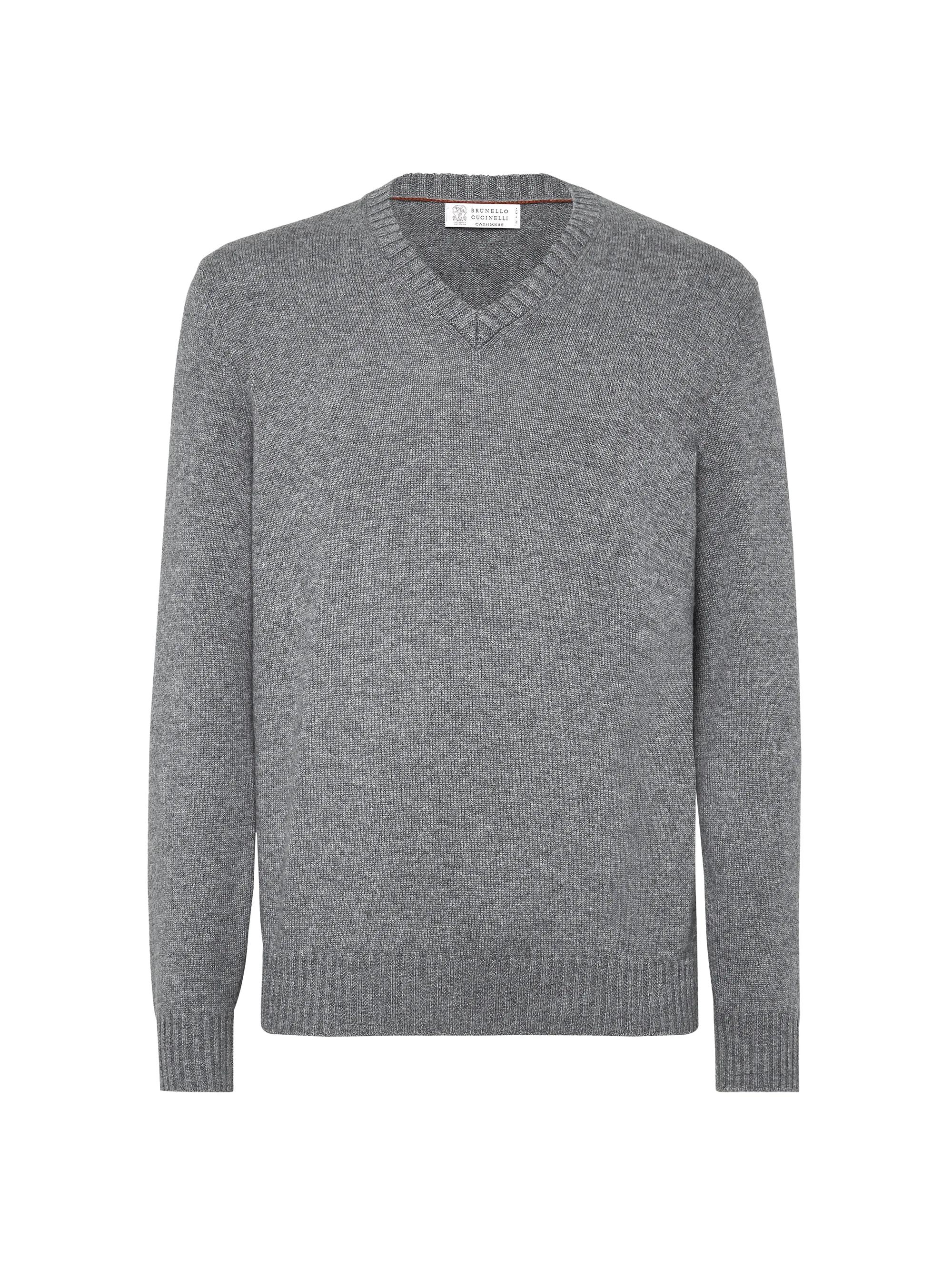 Brunello Cucinelli Men's Cashmere Sweater - Medium Grey