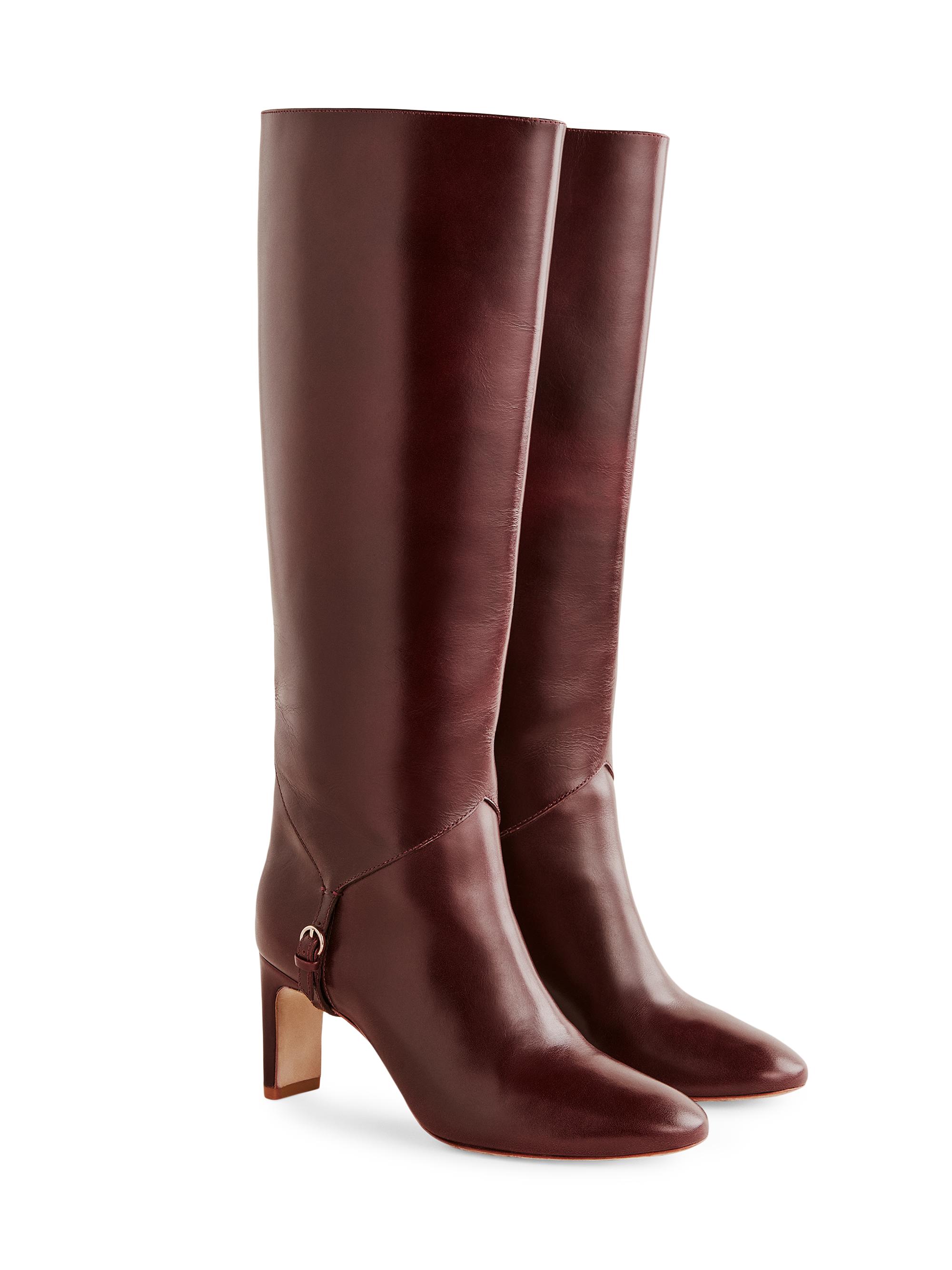 Reformation Women's Gaelle 75MM Leather Knee-High Boots - Ruby