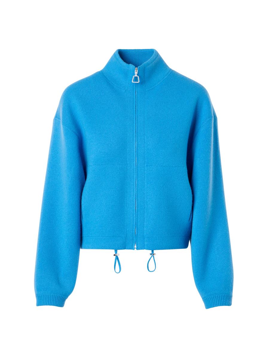 Akris Women's Cashmere Zip-front Cardigan In Purple