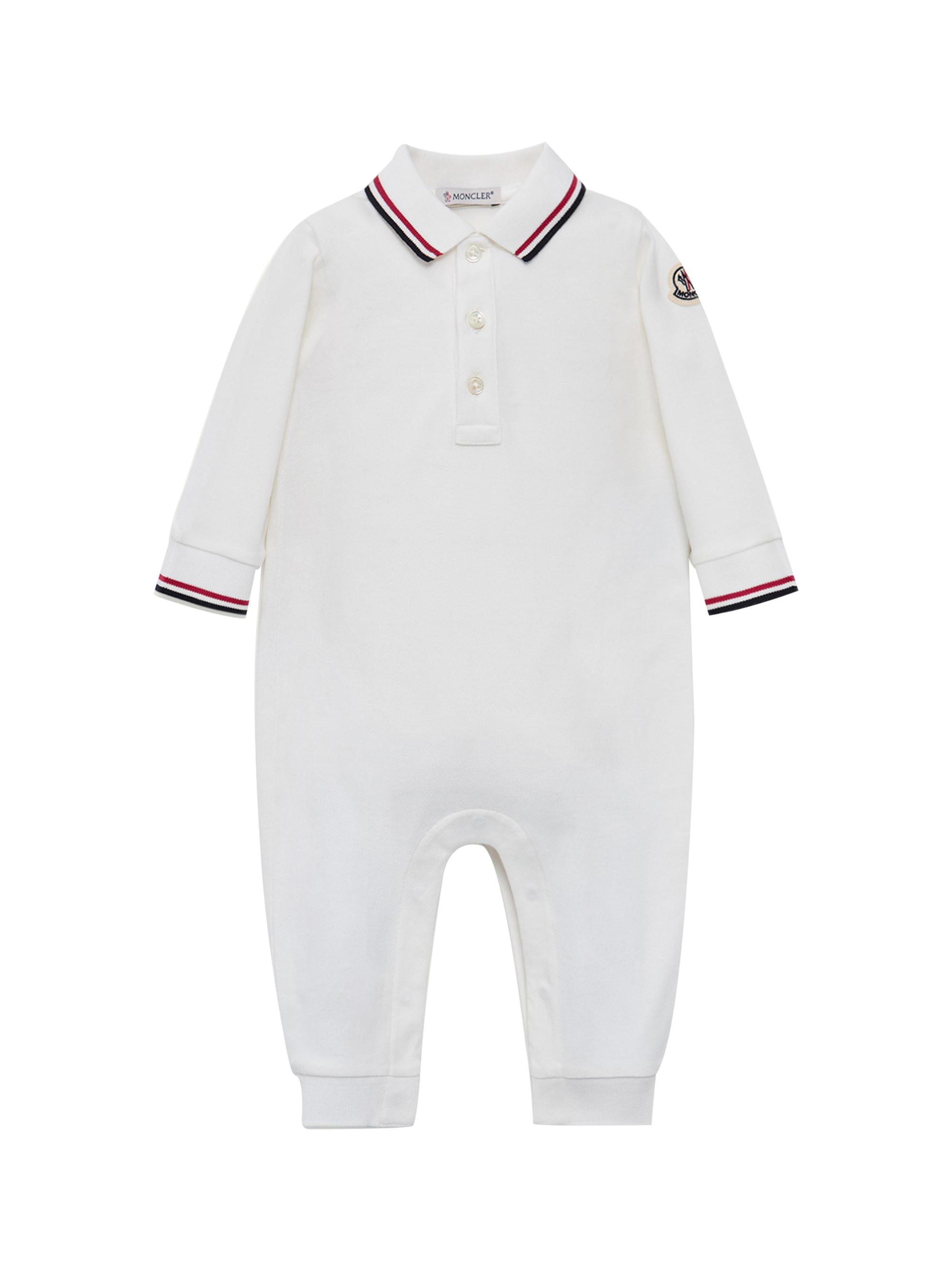 Moncler Baby Boy's & Little Boy's Baby Grow in Cotton Piquet - White 24 Months