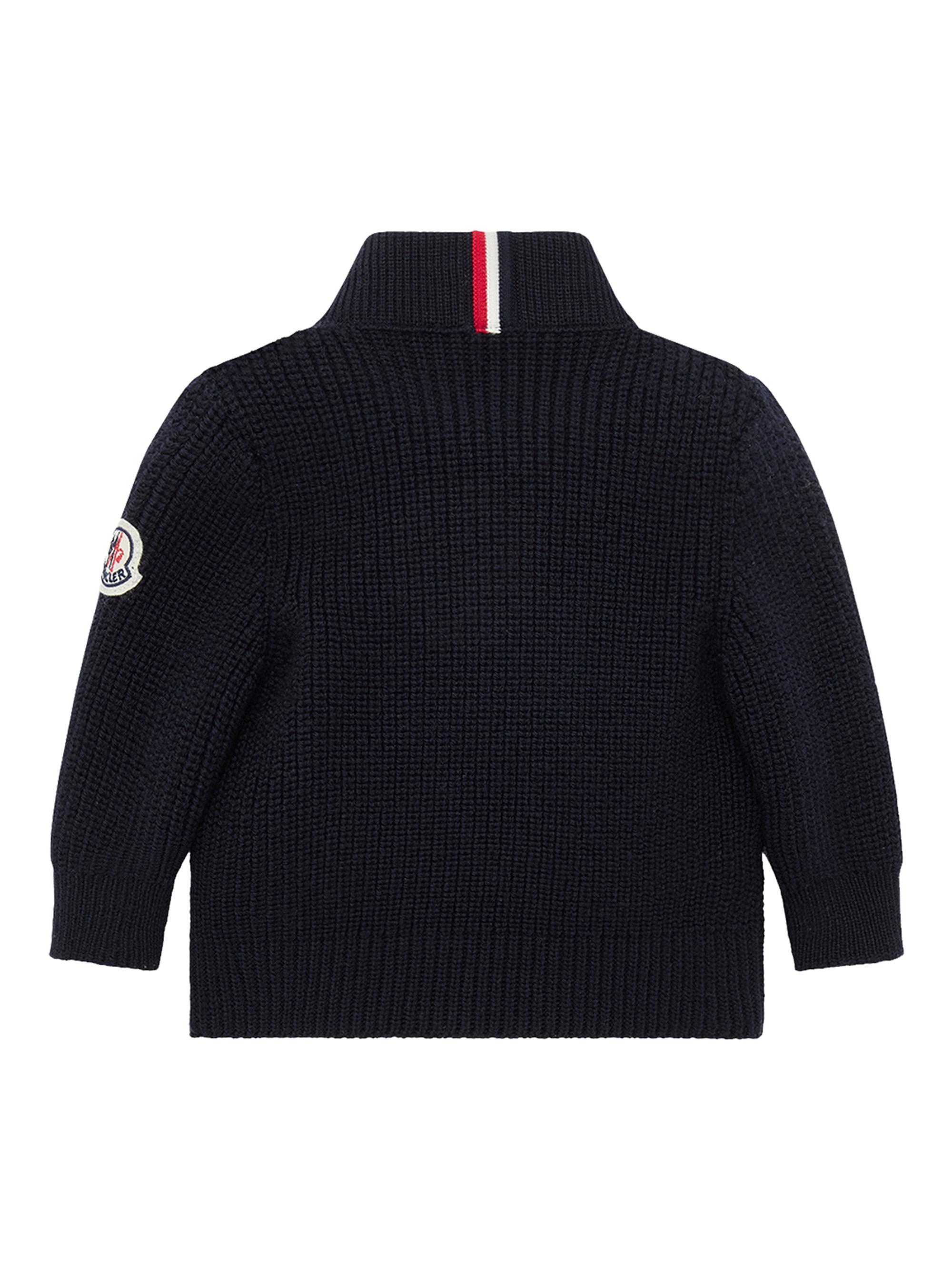 モンクレール maglia tricot cardiganダウン フリル キッズ Moncler Junior Maglia Tricot Cardigan Black 999 | ONU