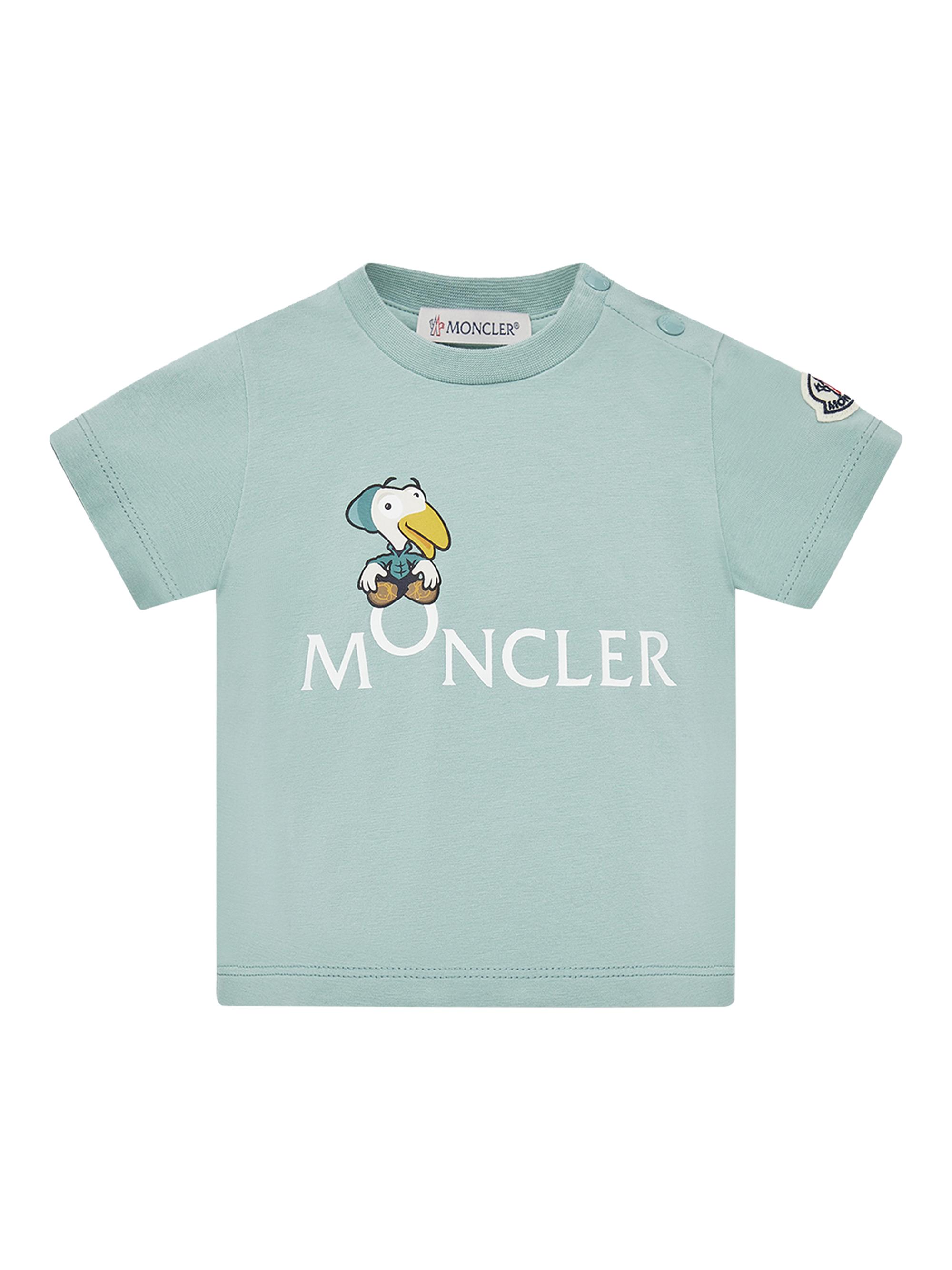Moncler Baby Boy's & Little Boy's Crewneck T-Shirt in Cotton - Aqua Green