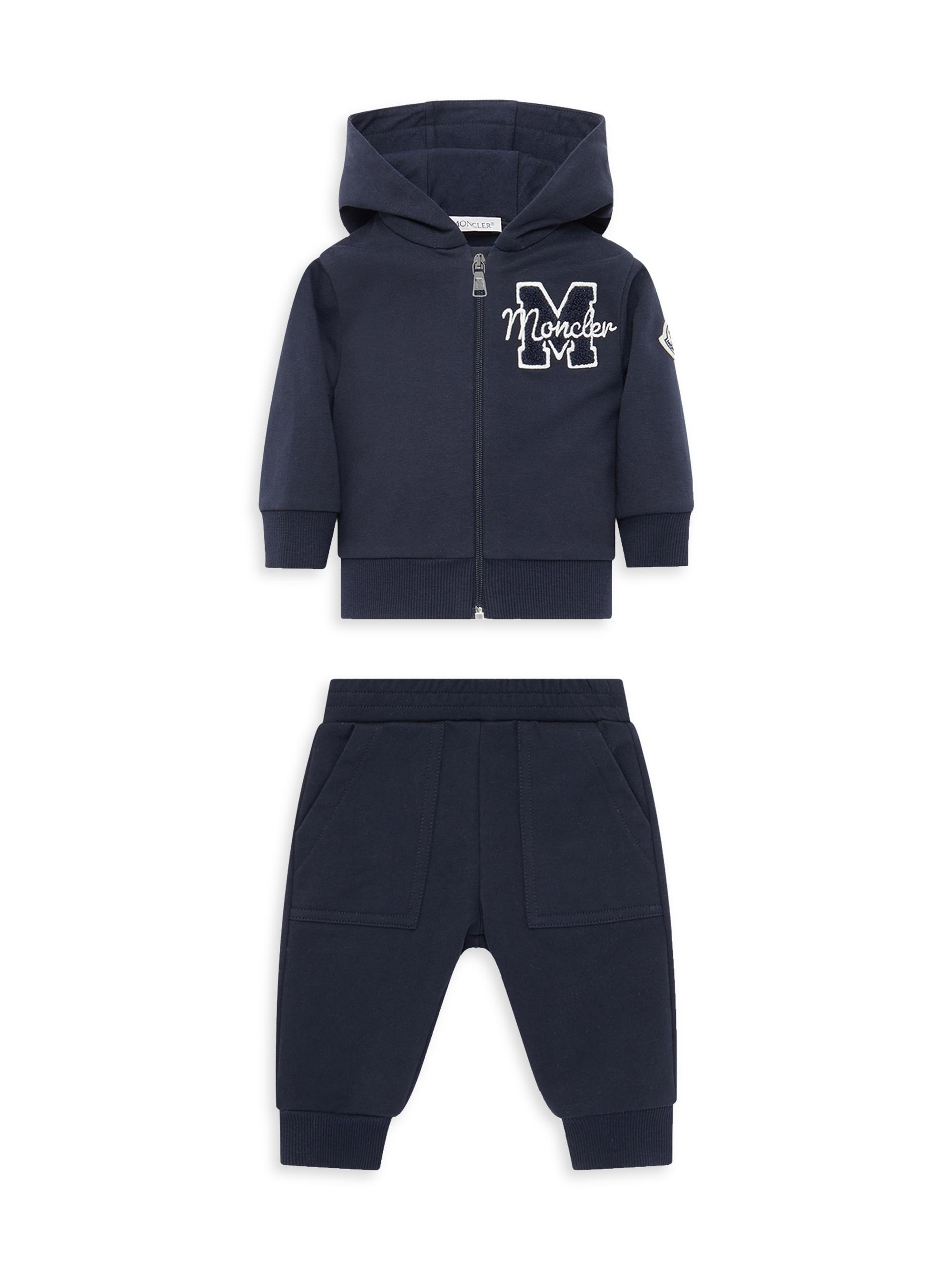 Moncler Baby Boy's & Little Boy's Sweatsuit Set in Cotton - Navy Blue 18 Months
