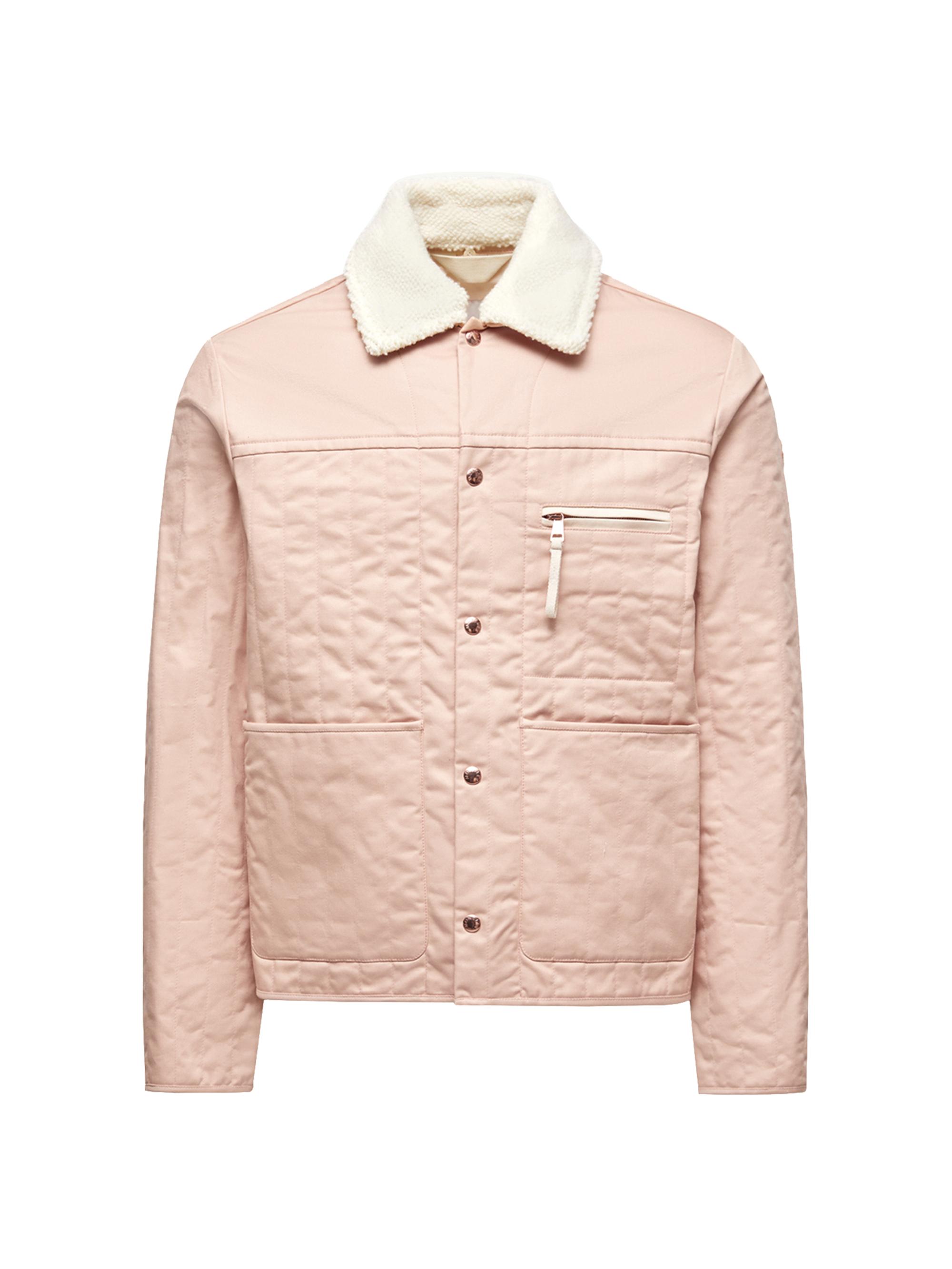 Moncler Genius Men's Moncler x Gilga Farm by Donald Glover Kishus Down-Filled Shacket - Peach Pink