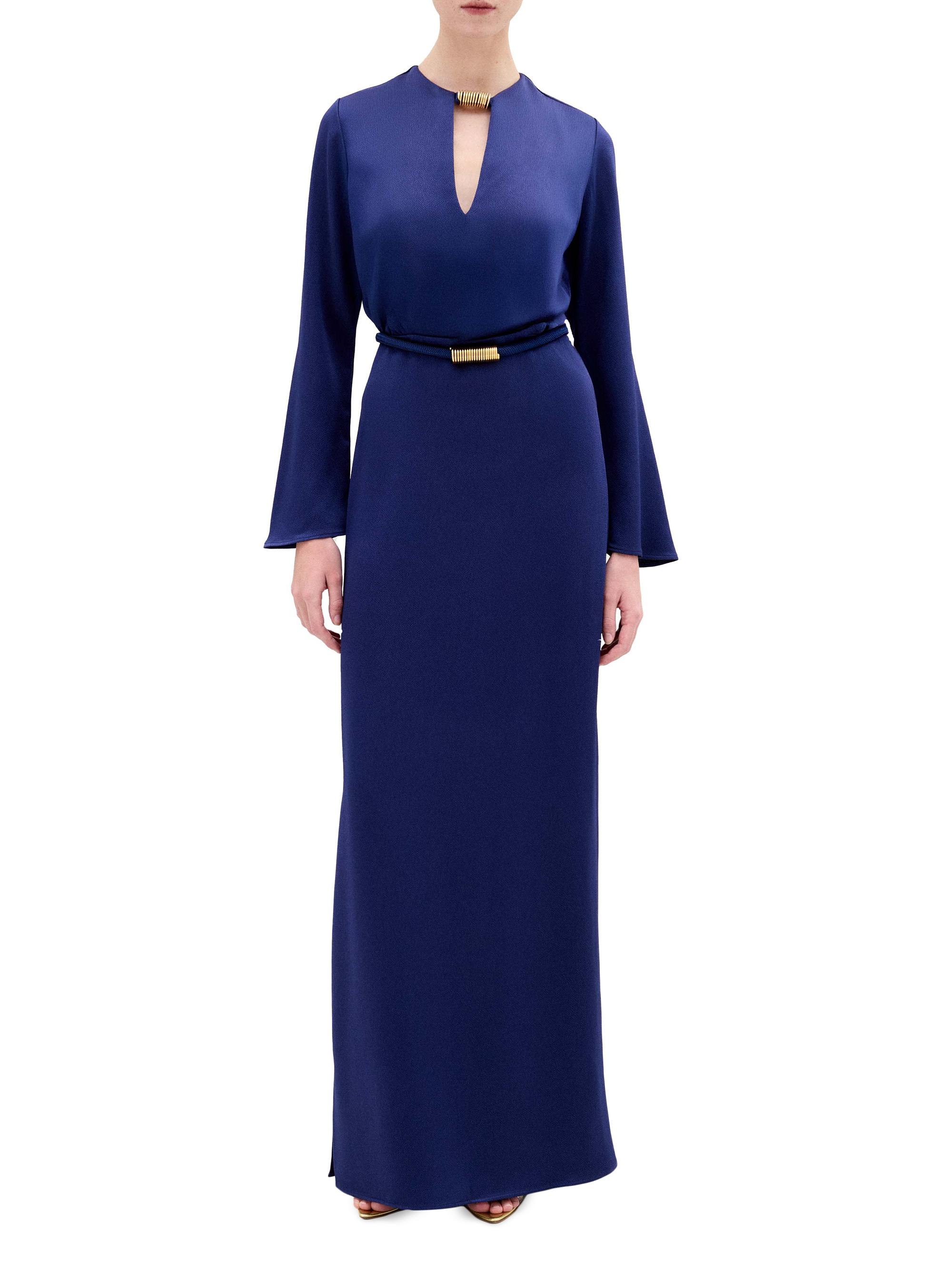 treccia hammered satin dress Treccia Hammered Satin Dress