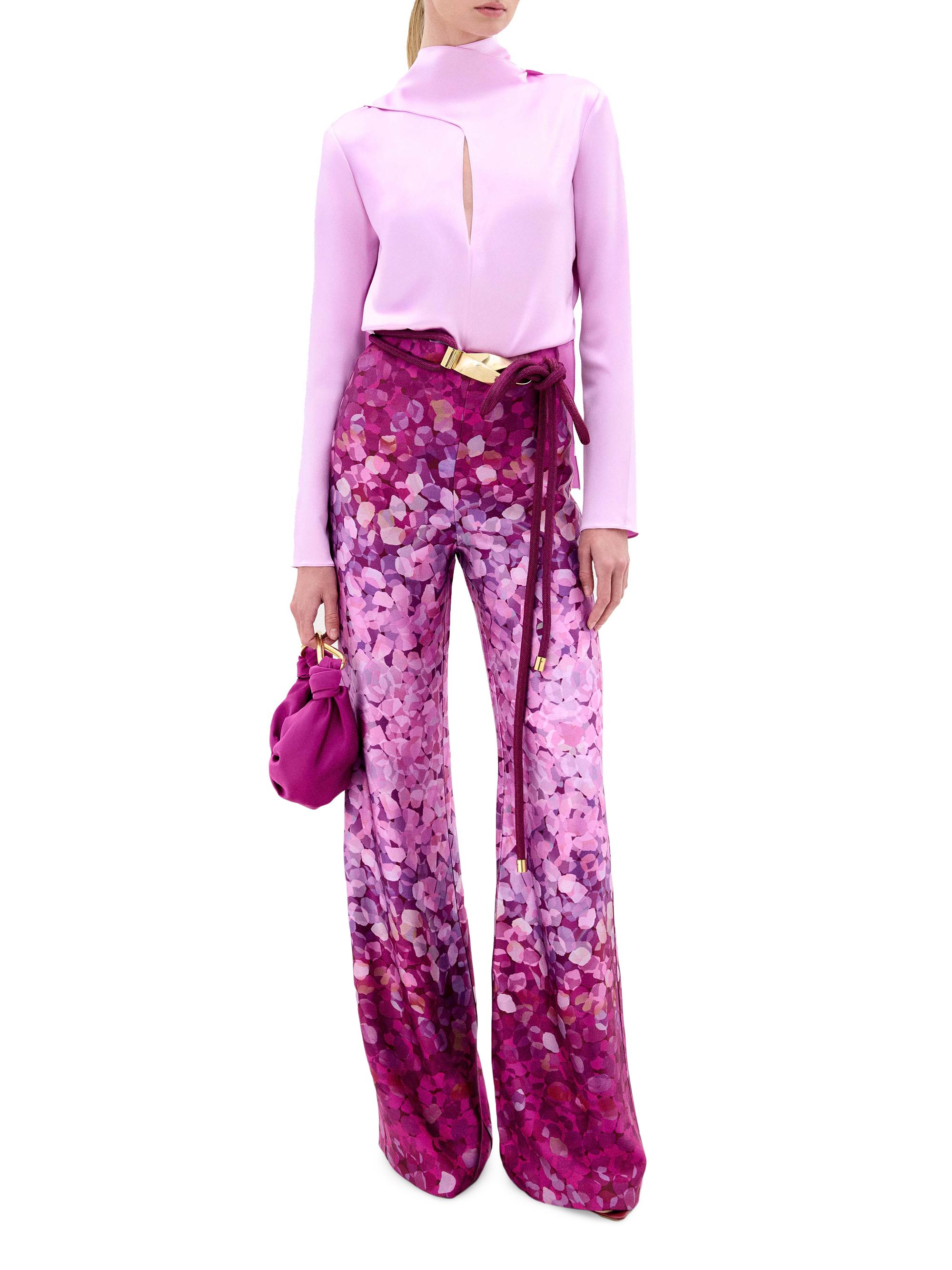 Silvia Tcherassi Como Crêpe Satin Printed Pants | Saks Fifth Avenue