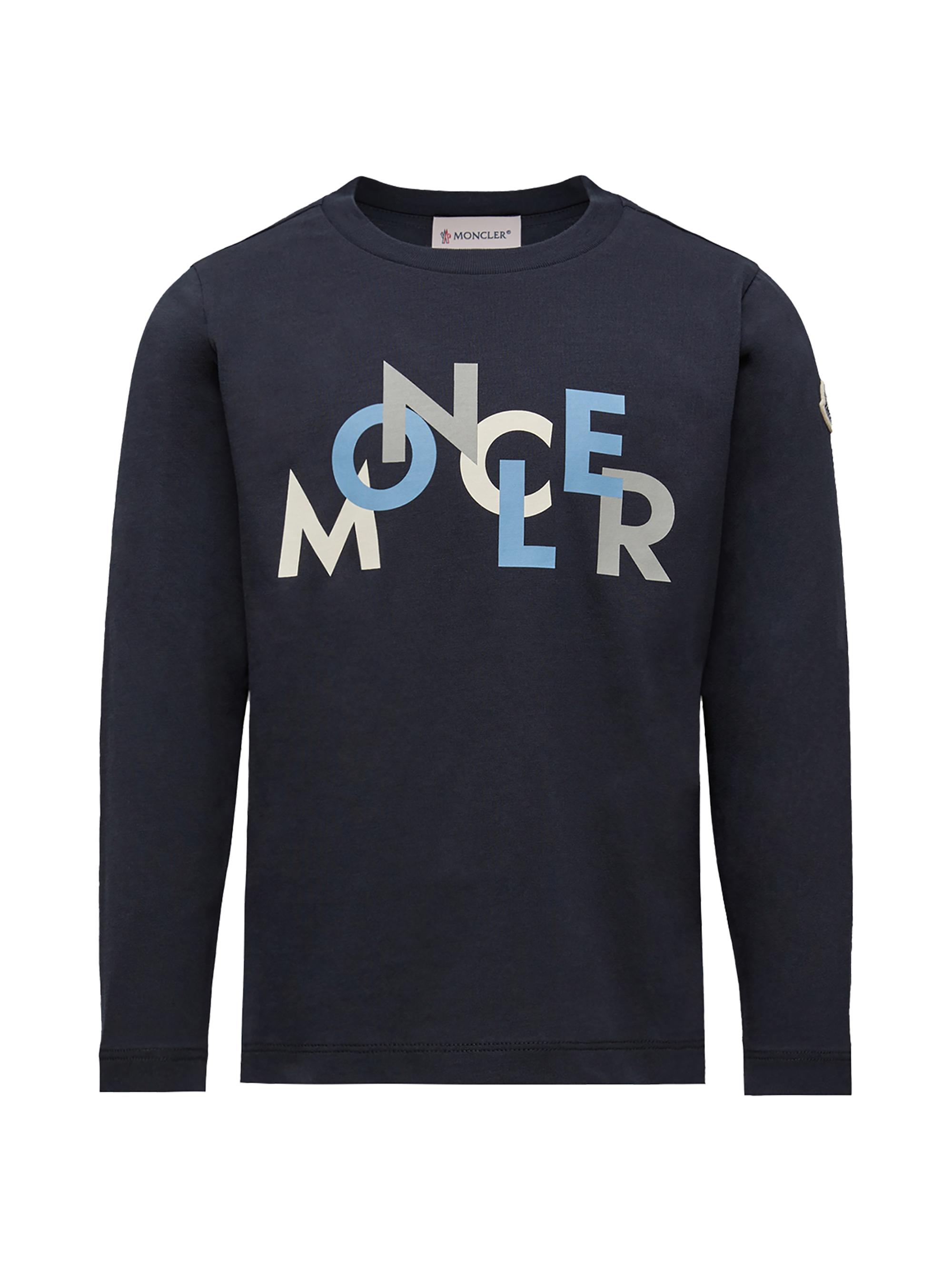 Moncler Little Boy's & Boy's Crewneck T-Shirt in Cotton - Navy Blue