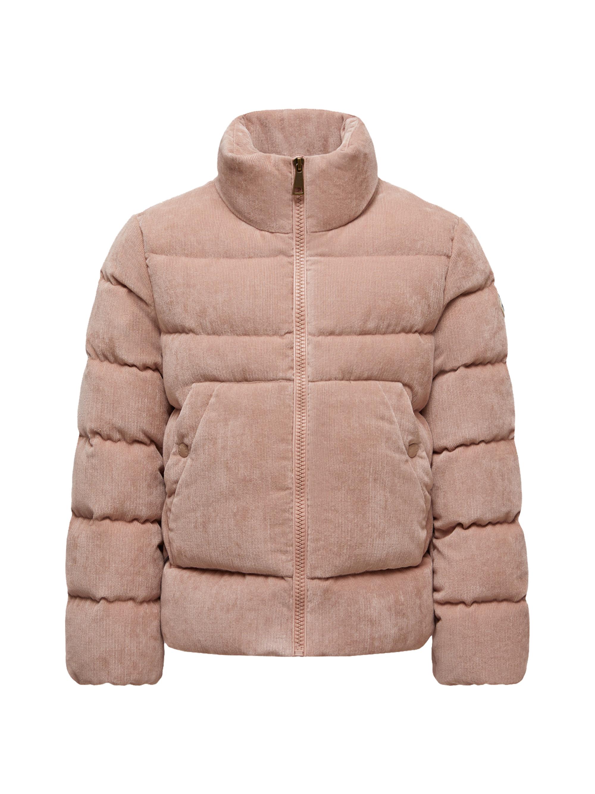 Moncler Little Girl's & Girl's Marth Puffer Jacket in Corduroy - Rose Pink