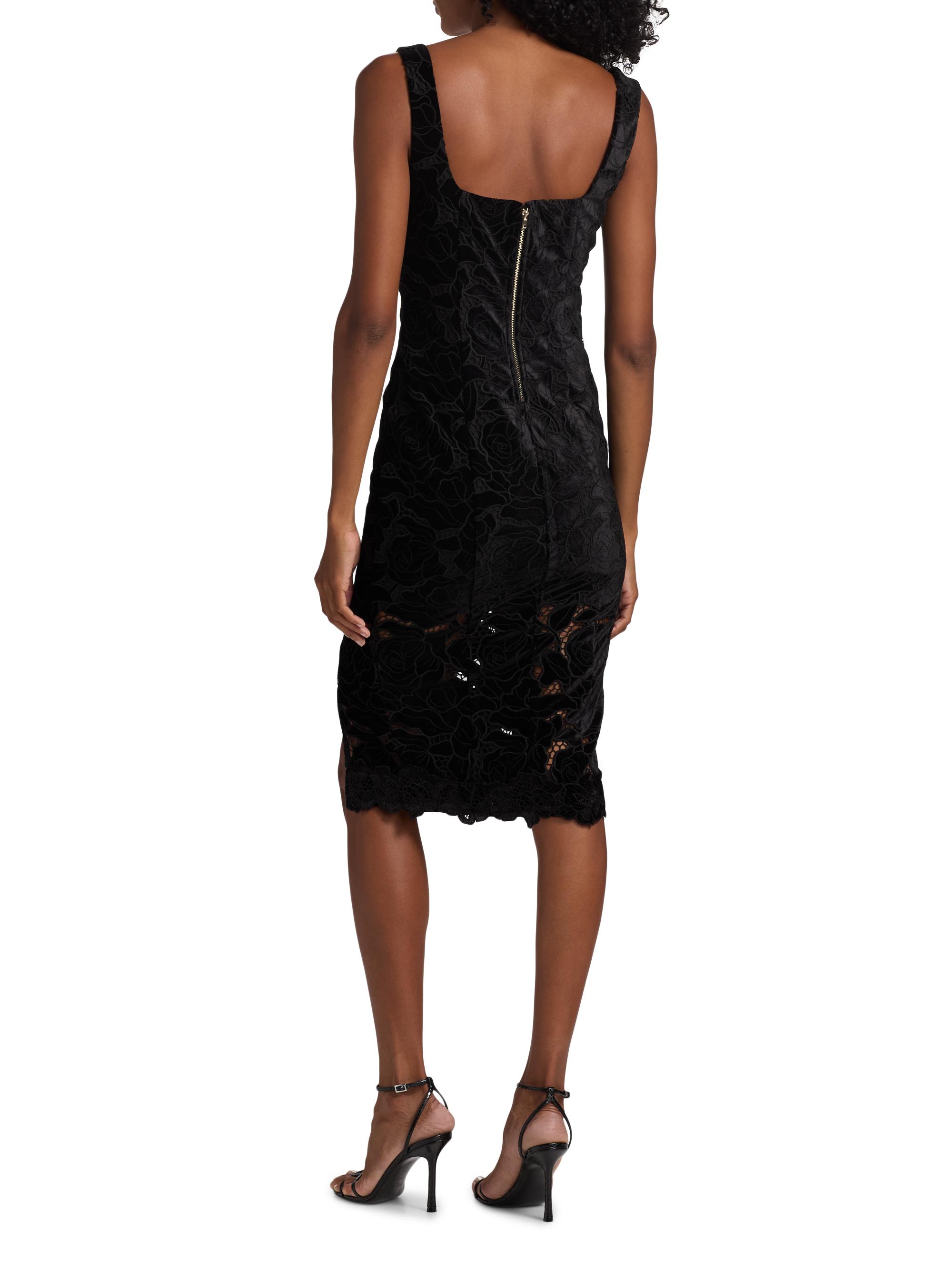 Glinda Velvet Lace Dress Black | Generation Love L / Black