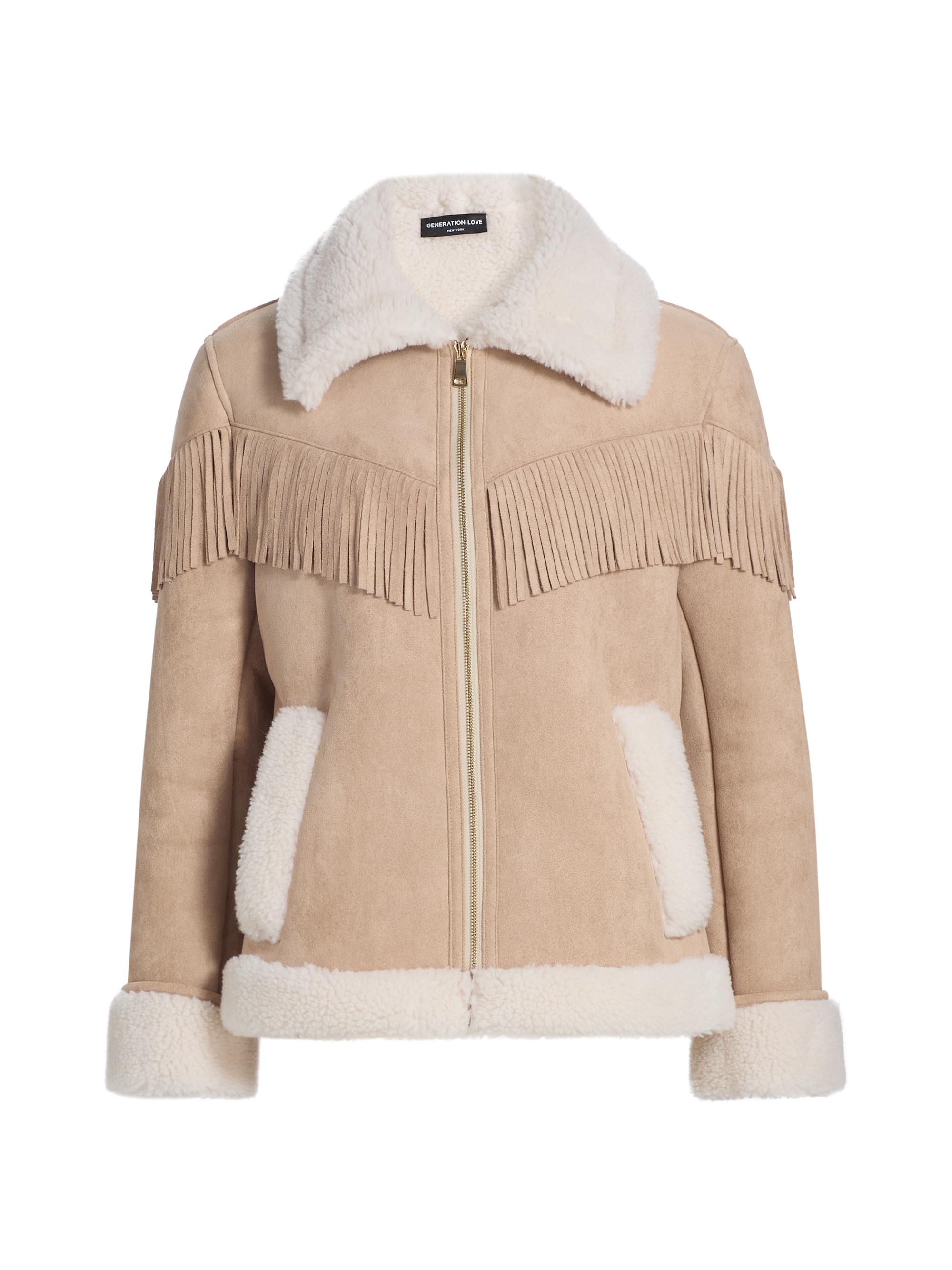 Generation Love Molly Denim & Faux Fur Moto Jacket | Saks Fifth Avenue