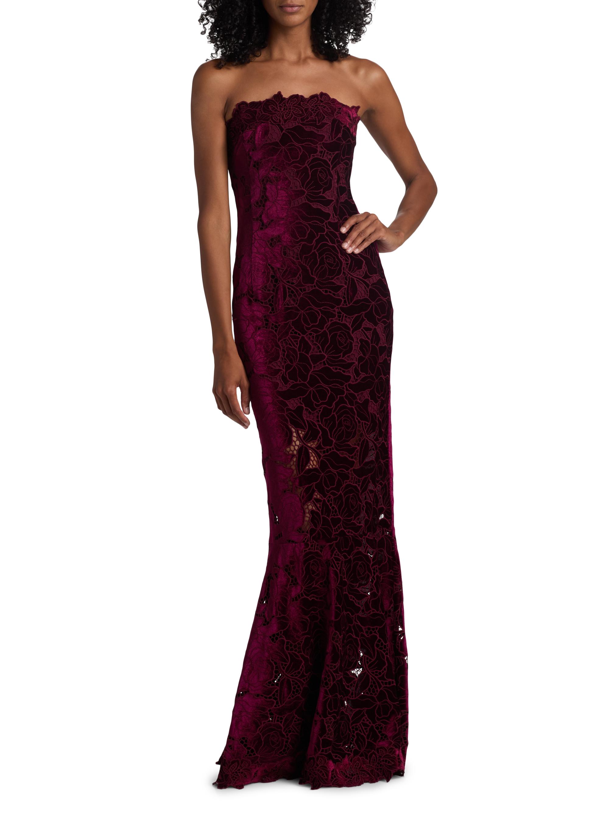 Generation Love Tamara Velvet Lace Maxi Dress | Saks Fifth Avenue