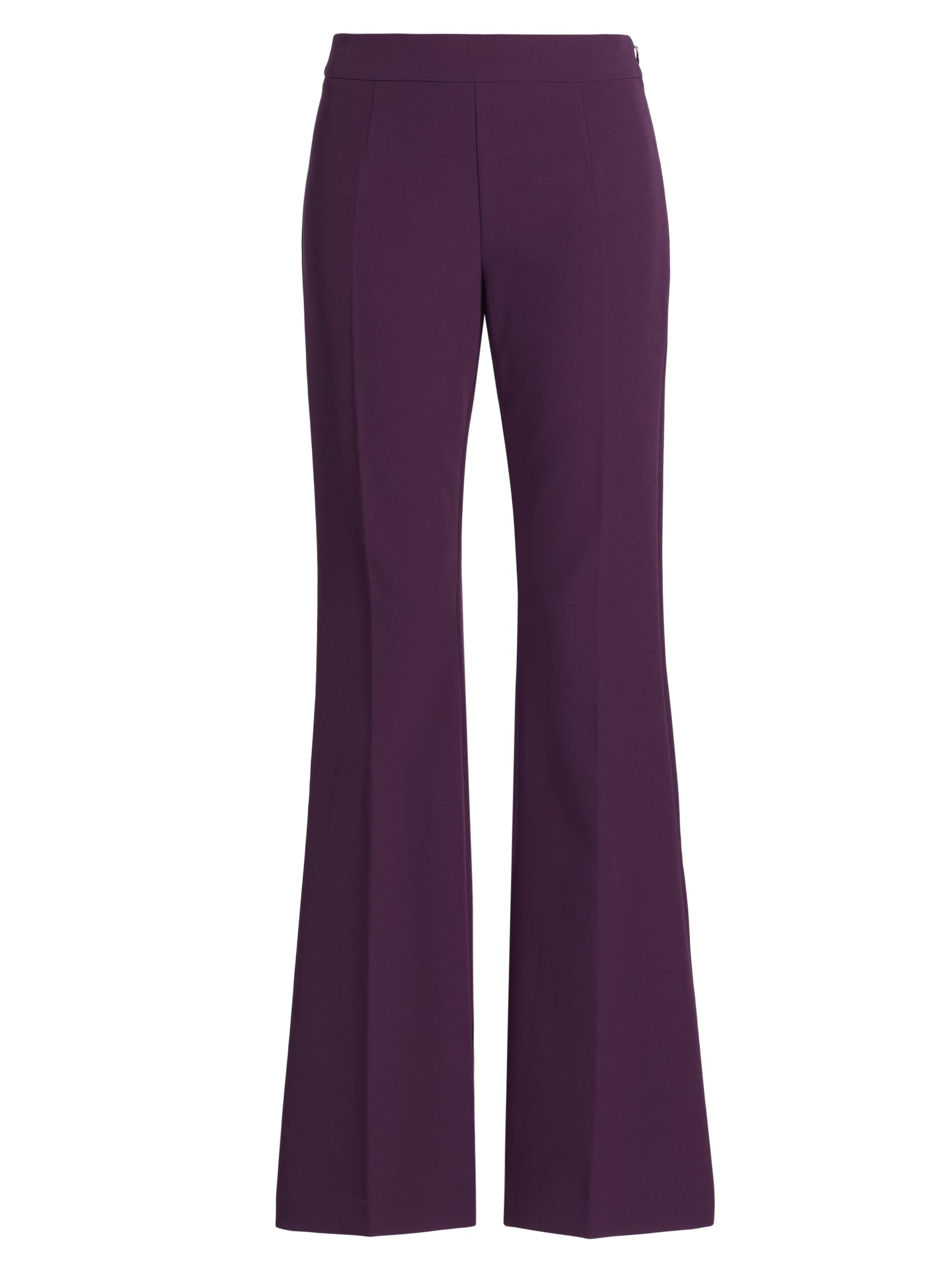 Generation Love Women's Elise Crepe Flared Pants - Eggplant
